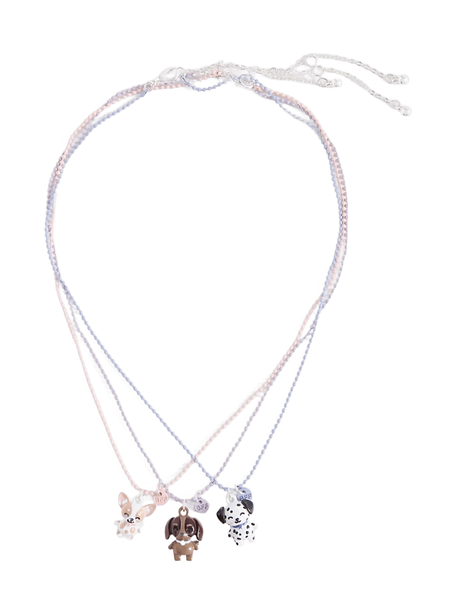 Mango - Pack of 3 Best Friends necklaces - halsband - lt-pastel purple - 0