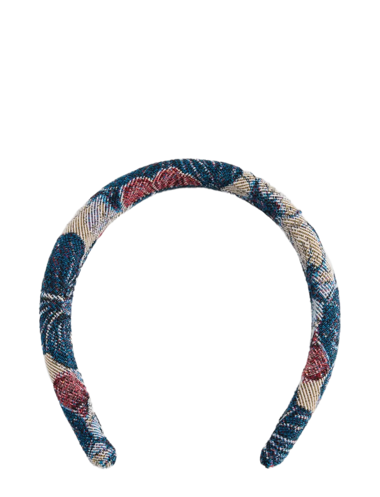 Mango Printed Flowers Headband, One Size, Hats, Blau - Headbands, Kinder
