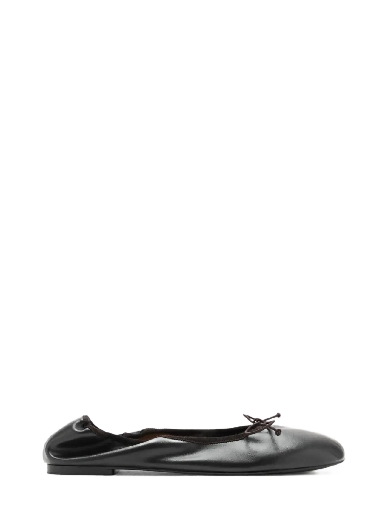Mango Ballet pump with elastic bow - Ballerina sko - DARK BROWN / brown