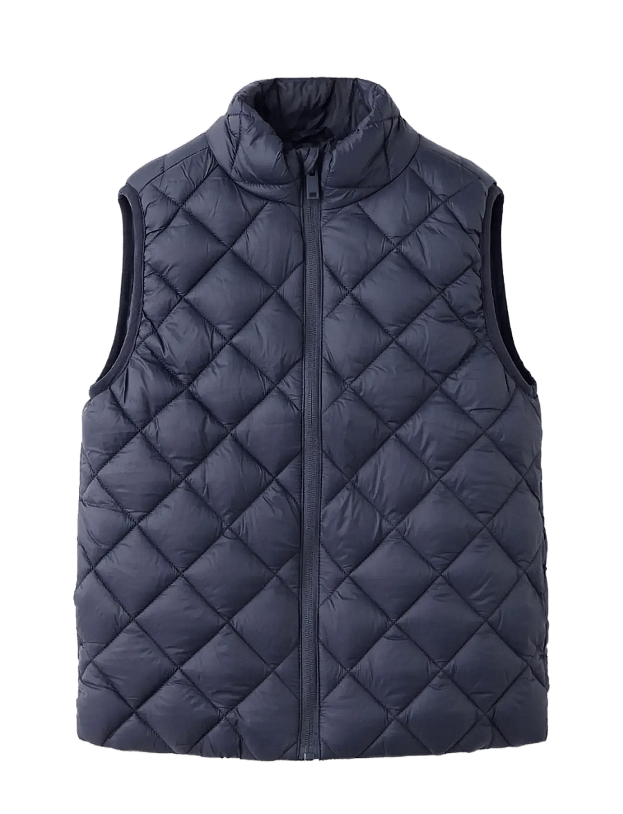 Mango - Diamond quilted waistcoat - shoppa efter ålder - navy - 0