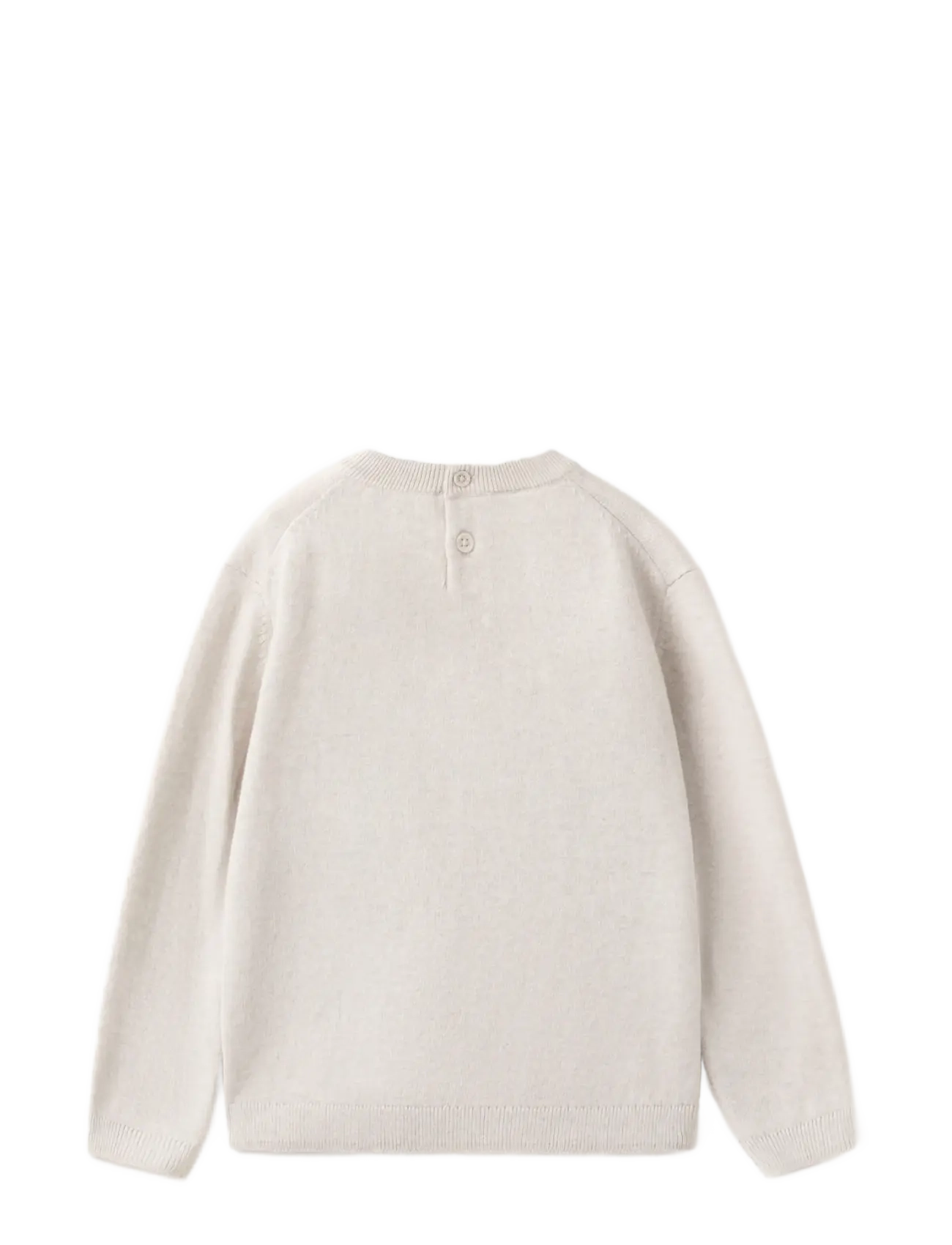 Mango - Medium-knit cotton sweater - trøjer - light beige - 1