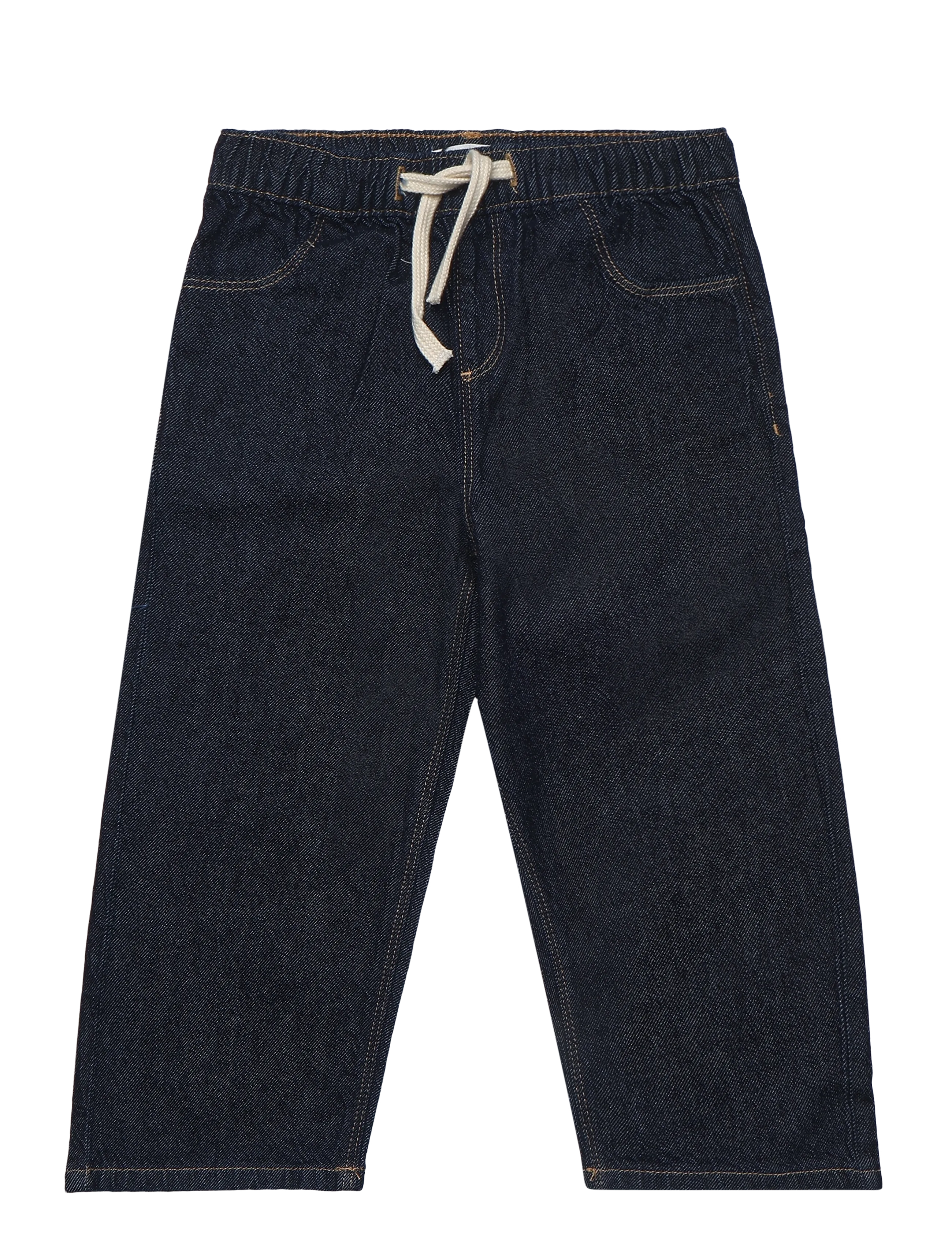 Mango Straight jeans with drawstring - Tøj - OPEN BLUE / blue