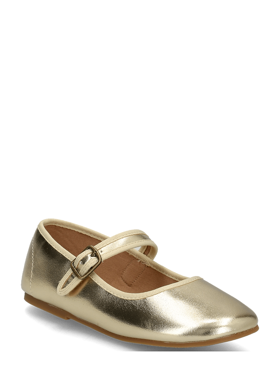 Mango - Metallic ballerina with buckle - ballerinaskor & slip-ons - gold - 0