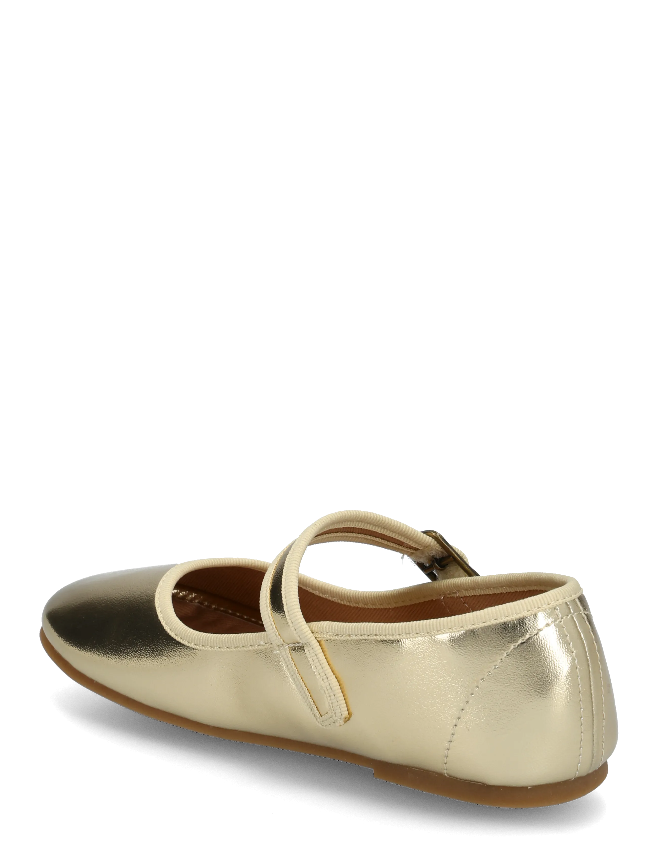 Mango - Metallic ballerina with buckle - ballerinaer & slip ons - gold - 1