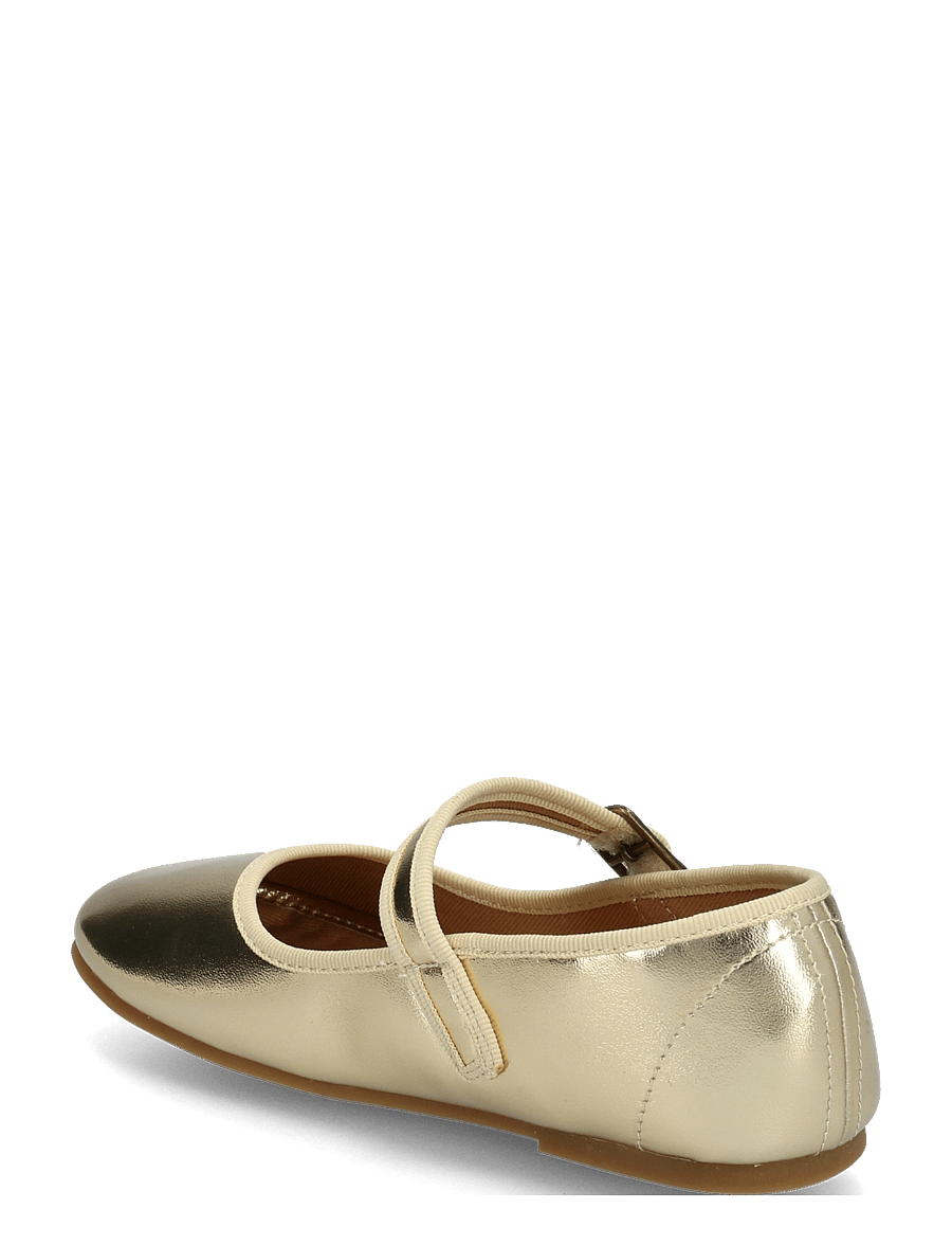 Mango - Metallic ballerina with buckle - ballerinaskor & slip-ons - gold - 1