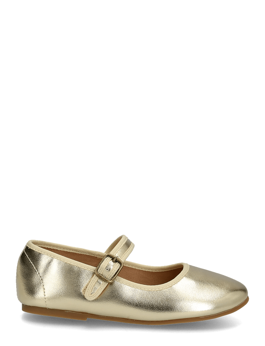 Mango - Metallic ballerina with buckle - ballerinaer & slip ons - gold - 2