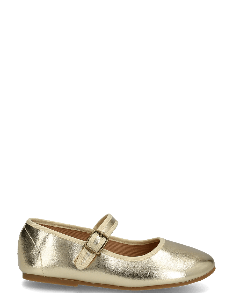 Mango - Metallic ballerina with buckle - ballerinaskor & slip-ons - gold - 2