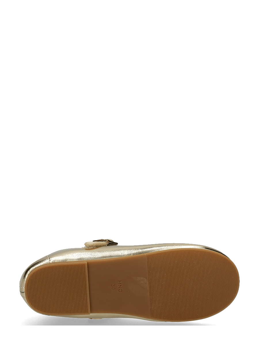 Mango - Metallic ballerina with buckle - ballerinaskor & slip-ons - gold - 4
