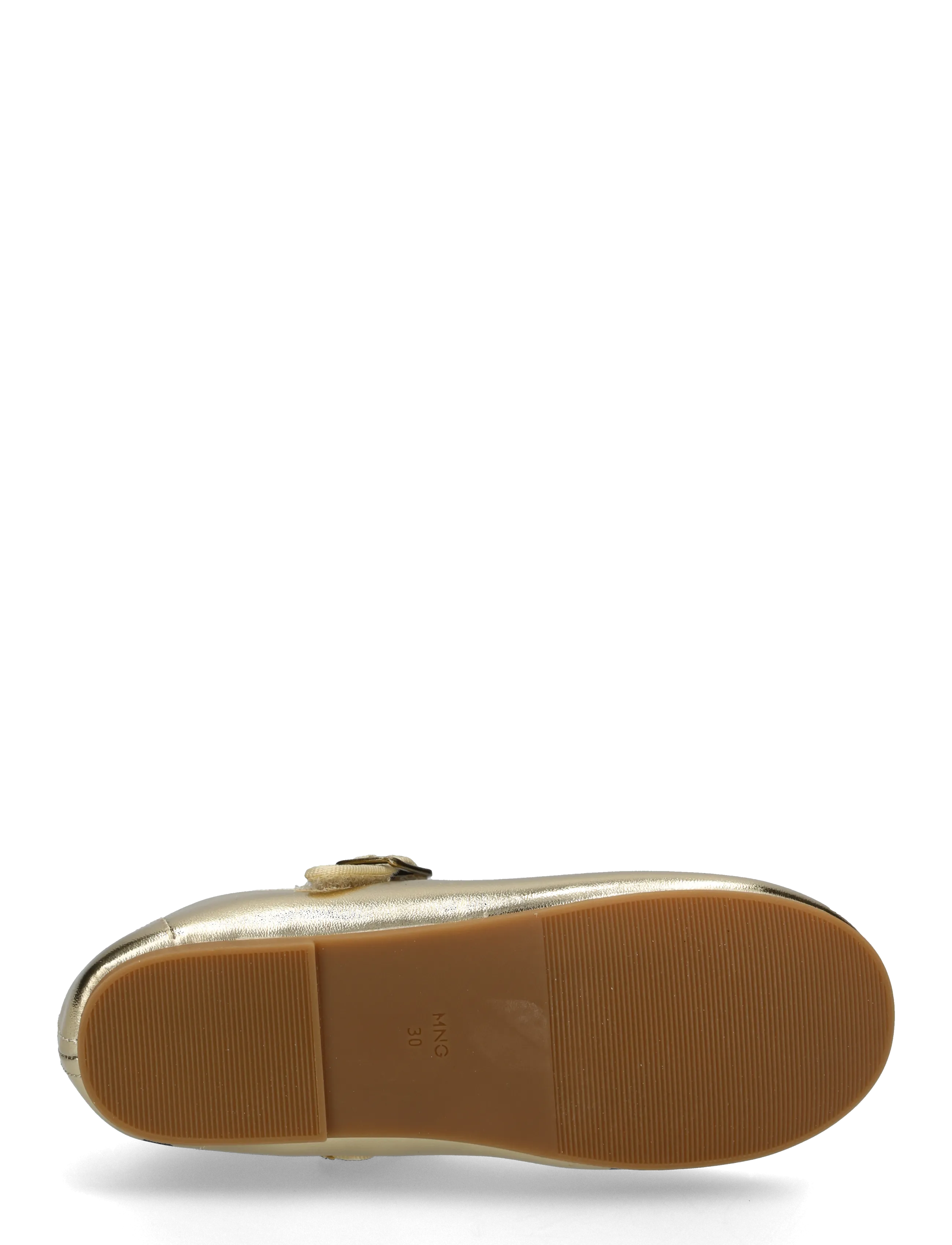 Mango - Metallic ballerina with buckle - ballerinaer & slip ons - gold - 4