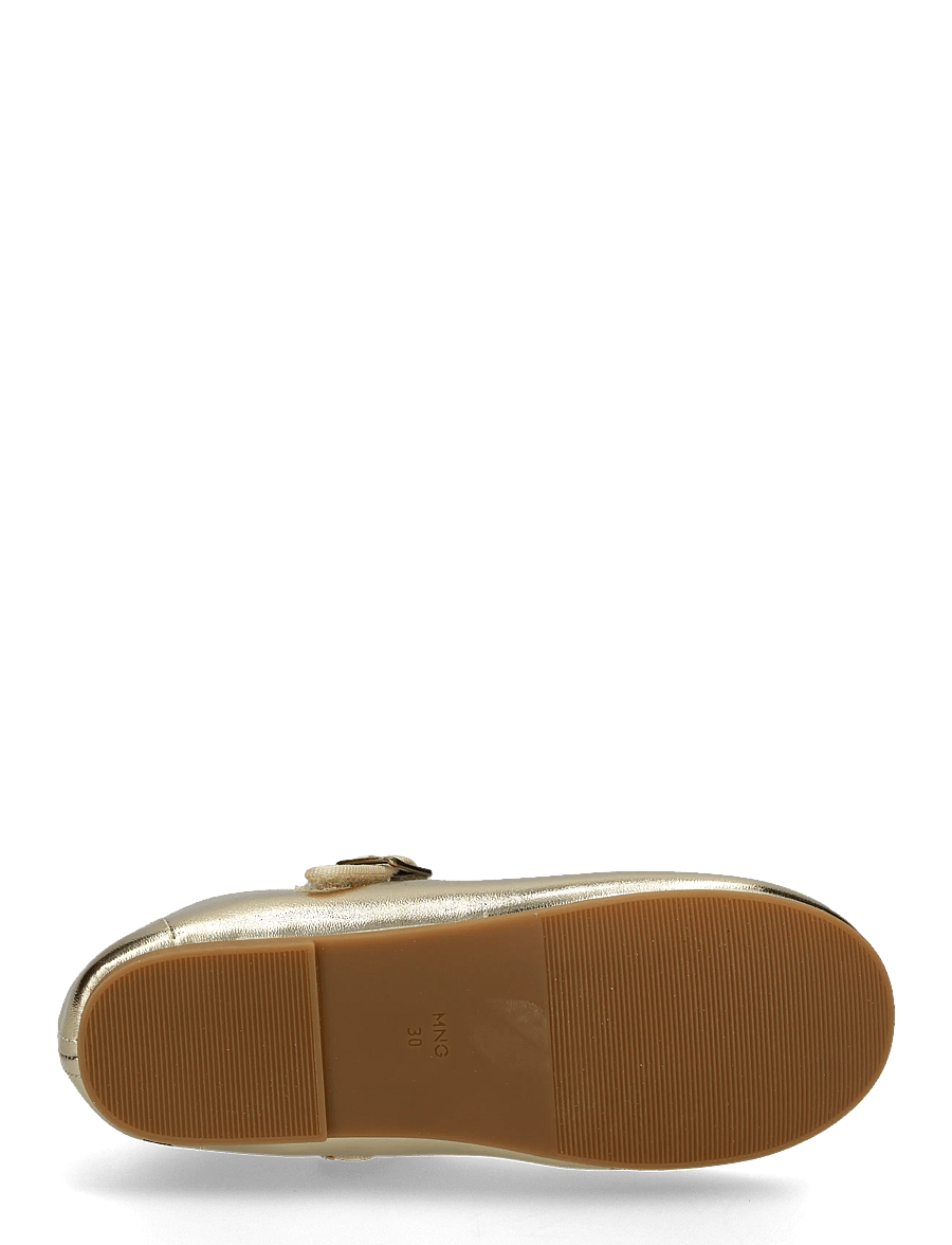 Mango - Metallic ballerina with buckle - ballerinaer & slip ons - gold - 4
