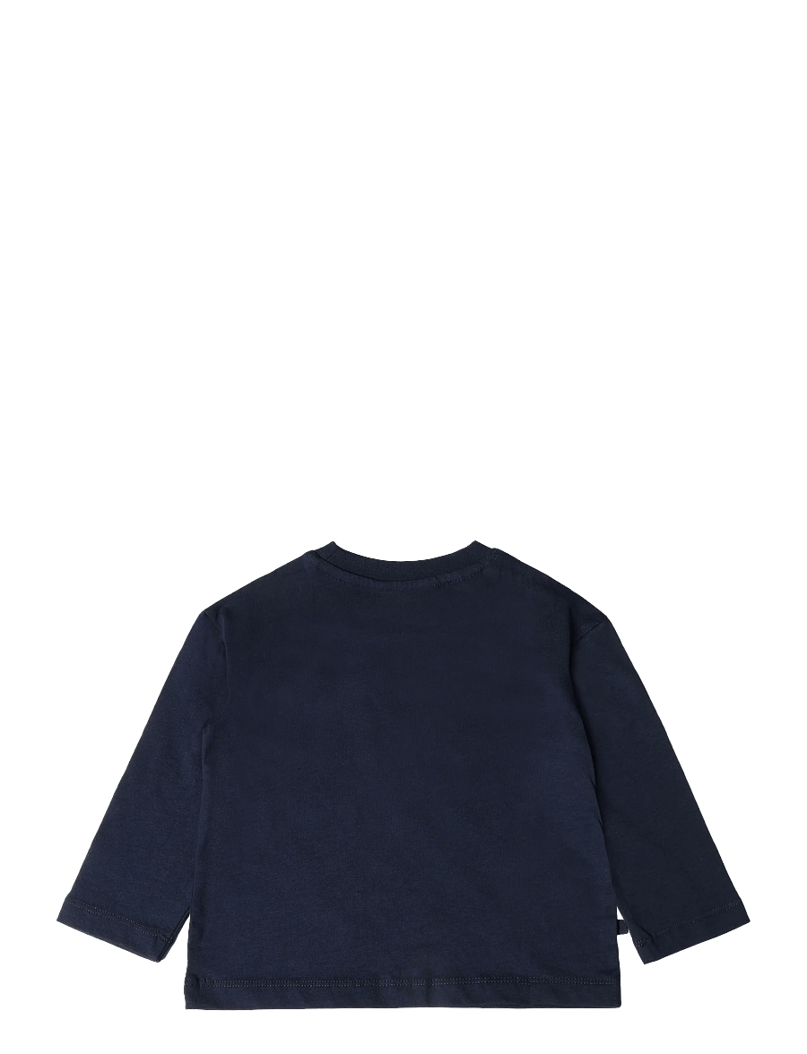 Mango - Pocket cotton T-shirt - langærmede t-shirts - navy - 1