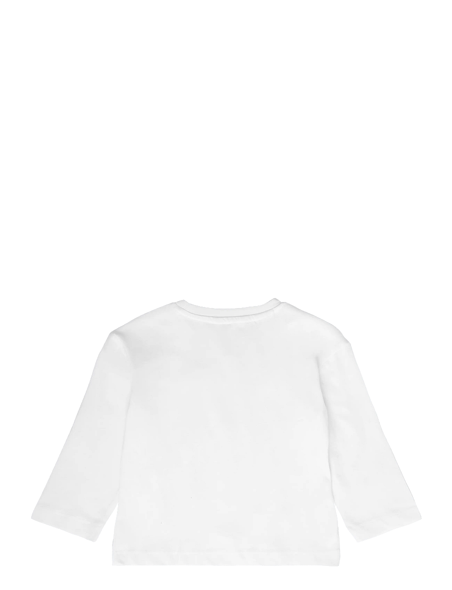 Mango - Pocket cotton T-shirt - långärmade t-shirts - white - 1