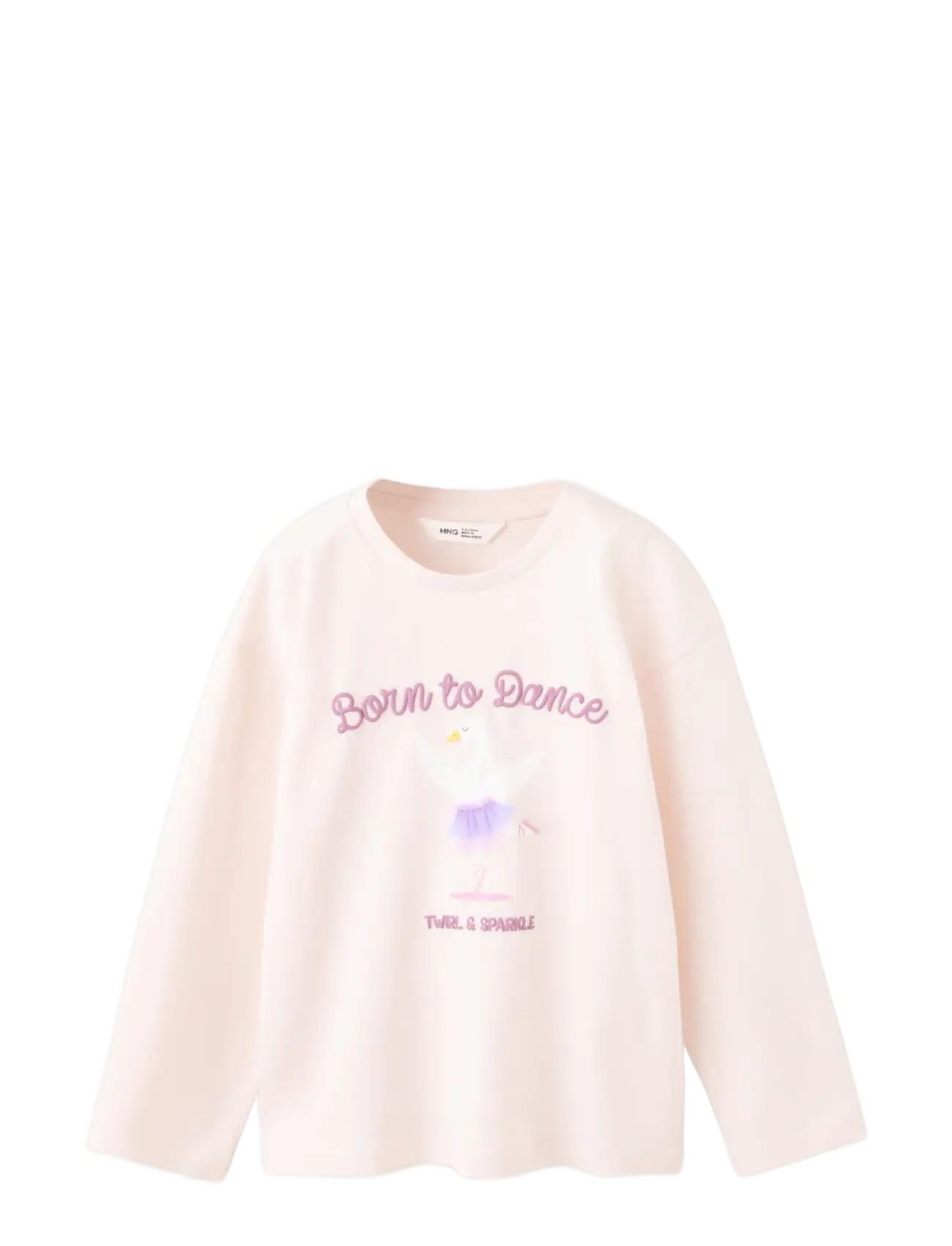 Mango Printed cotton-blend t-shirt - Toppar & T-shirts - PINK / pink/rose