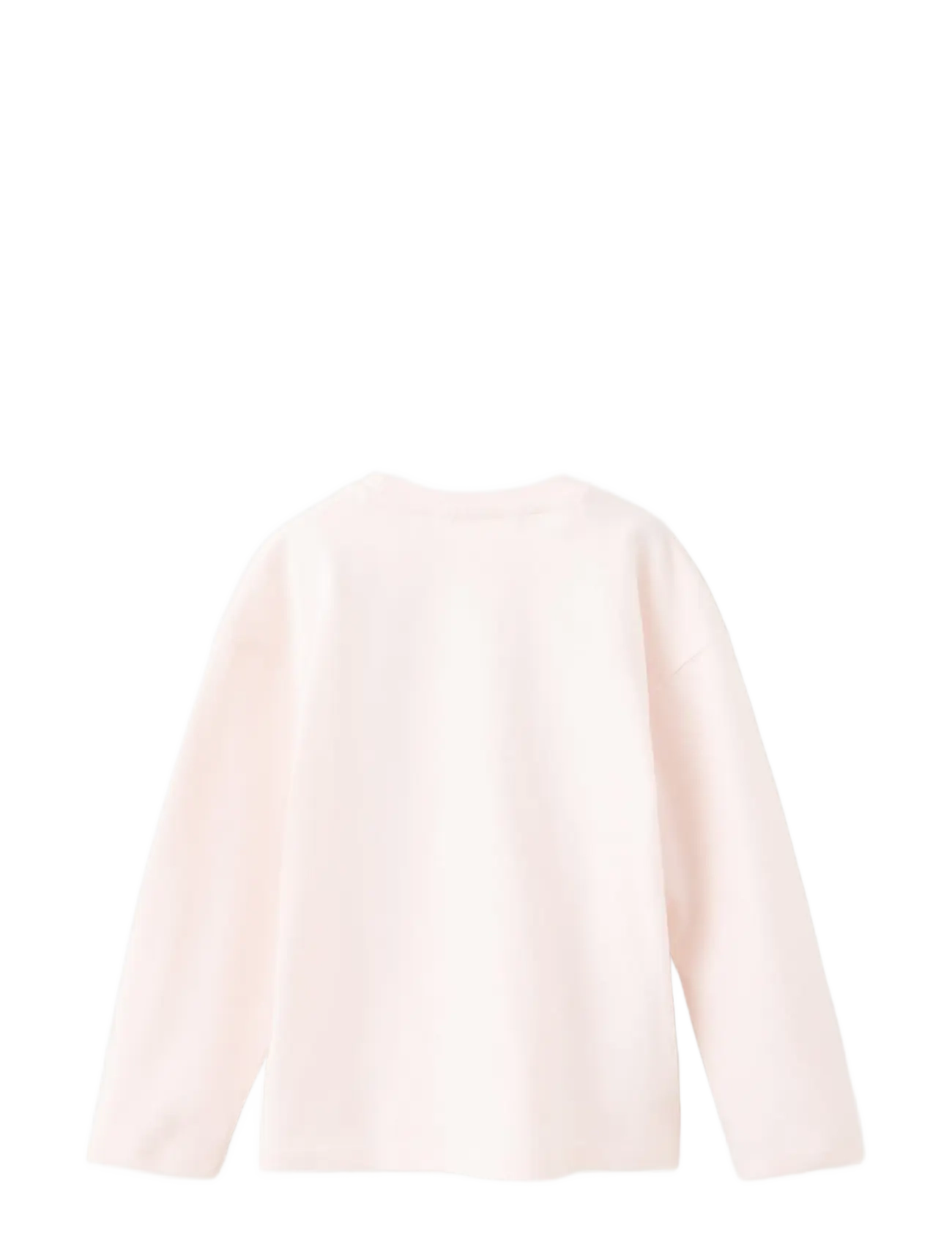 Mango - Printed cotton-blend t-shirt - långärmade t-shirts - pink - 1