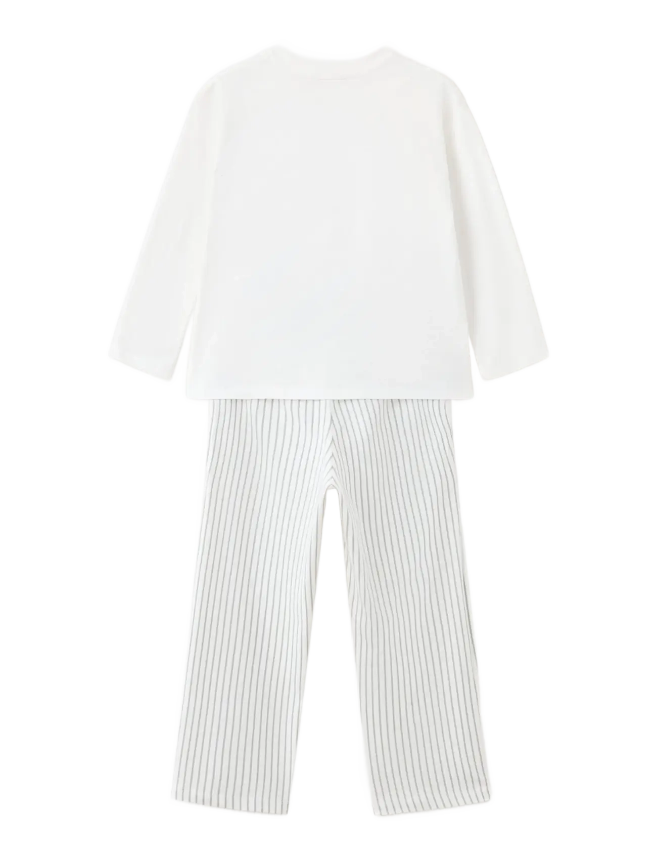 Mango - Full printed cotton pyjamas set - white - 1