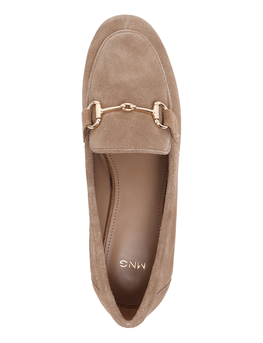 Mango - Suede moccasins with buckle - loafers - lt pastel brown - 2