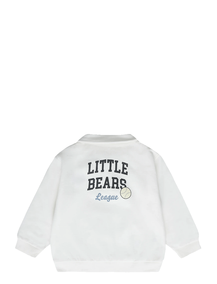 Mango - Relaxed-fit polo sweatshirt - långärmade pikéer - white - 1