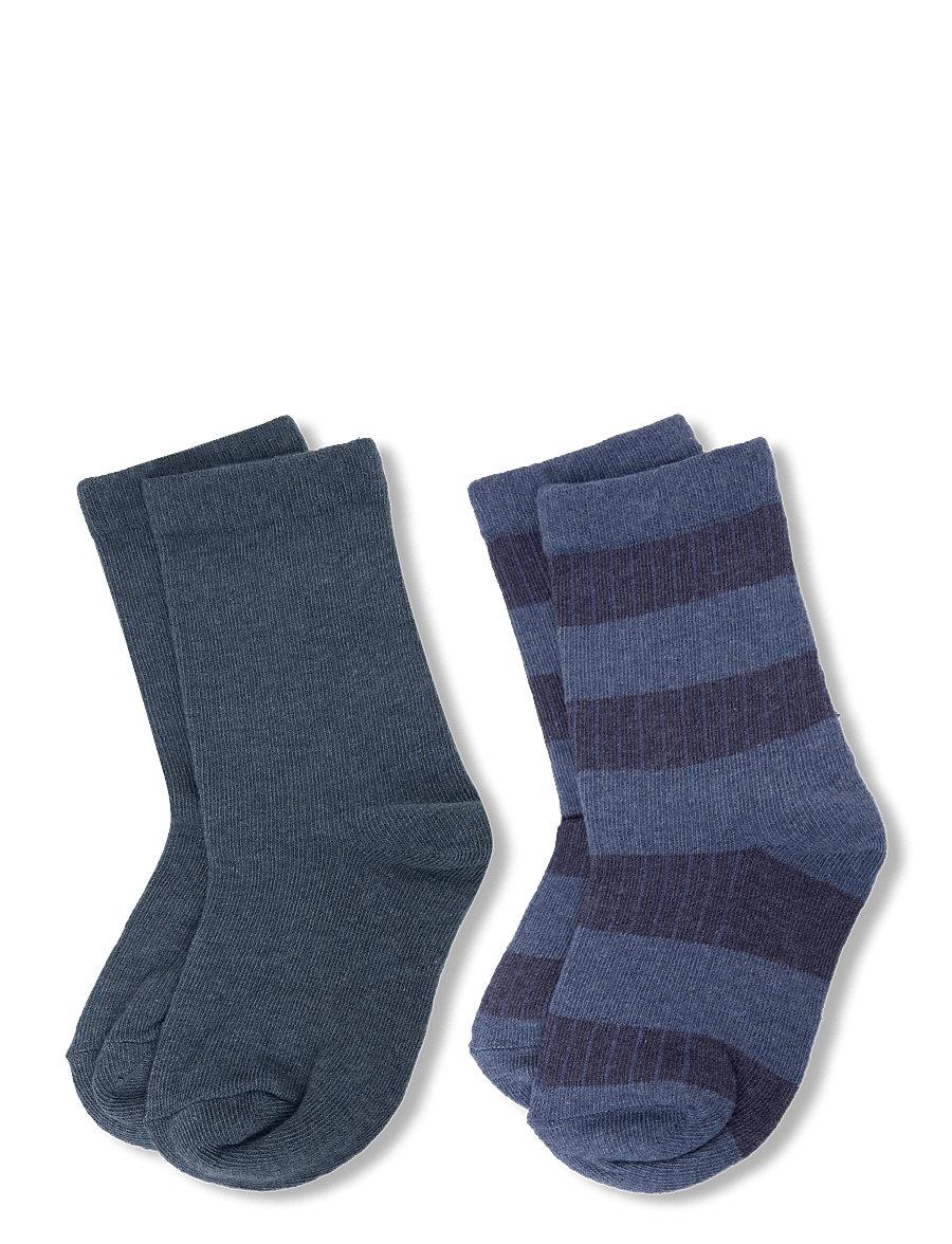 Mango - 2 pack ribbed socks - strømper - turquoise - aqua - 0