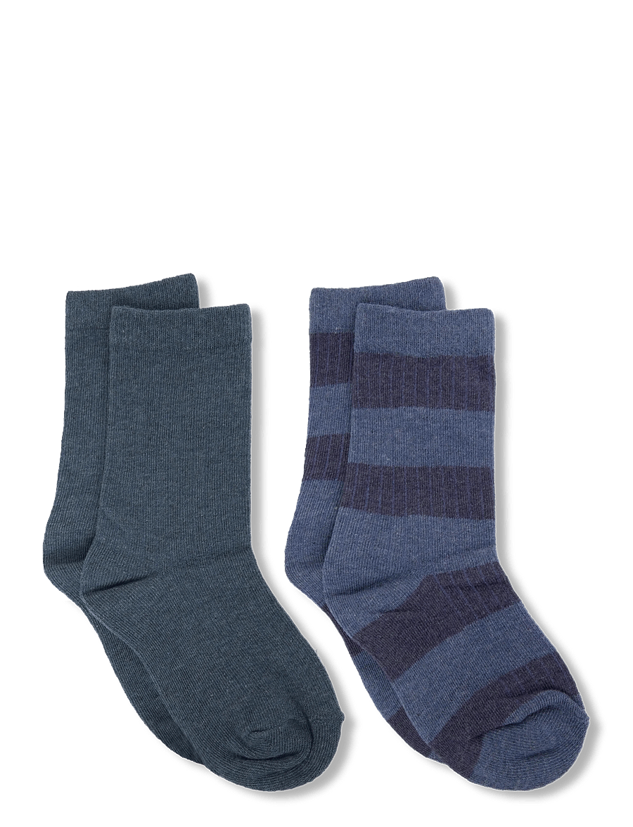 Mango - 2 pack ribbed socks - strømper - turquoise - aqua - 1