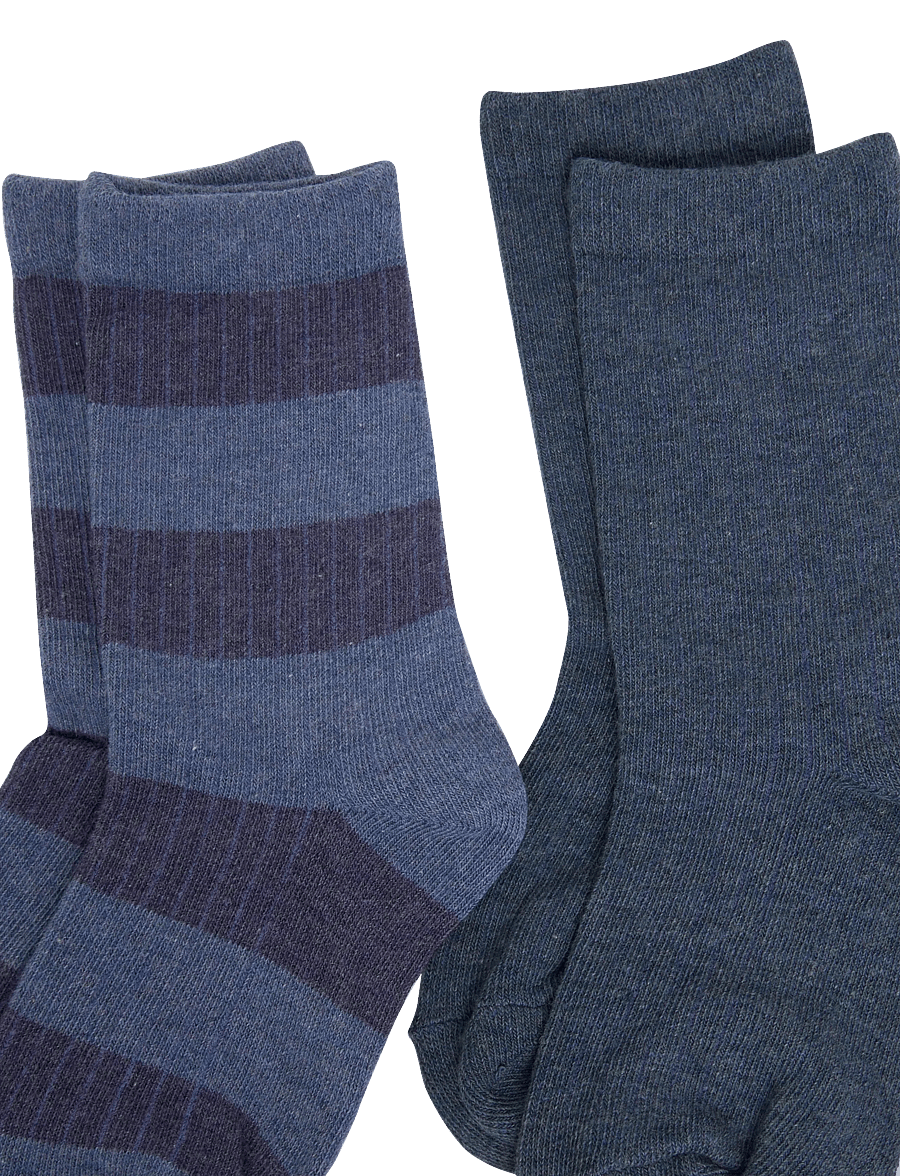 Mango - 2 pack ribbed socks - strømper - turquoise - aqua - 2