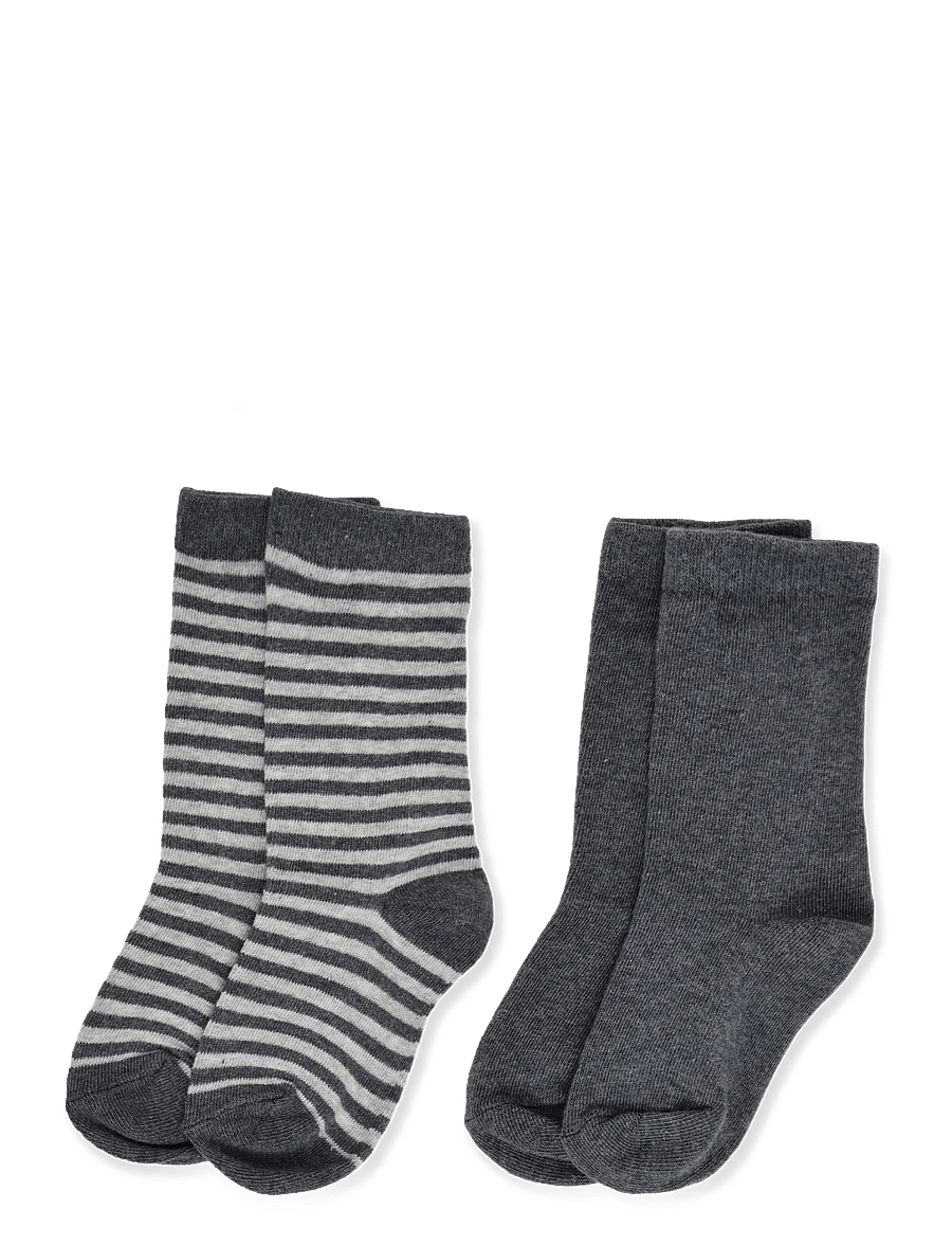 Mango - 2 pack ribbed socks - strømper - dark blue - 0