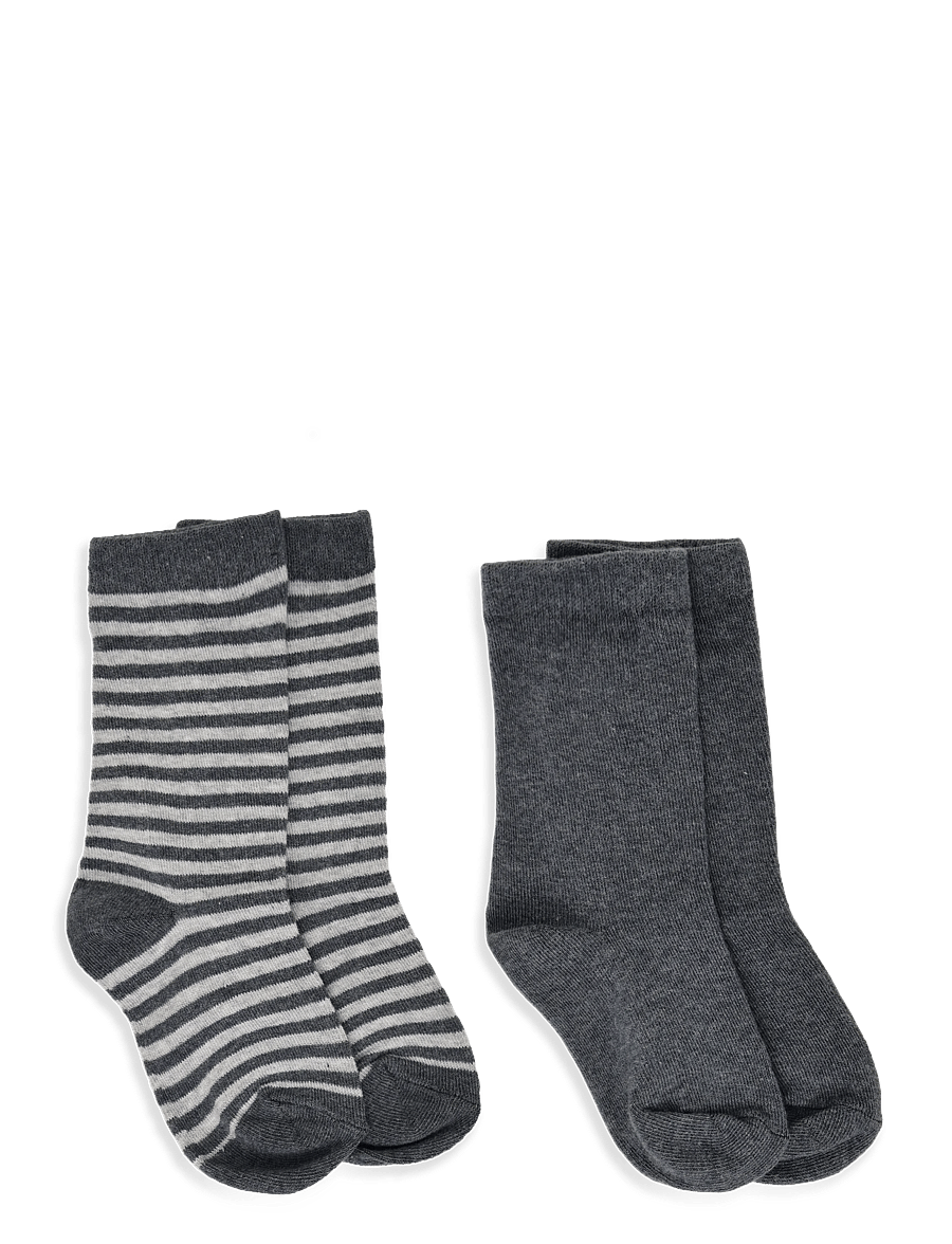 Mango - 2 pack ribbed socks - strømper - dark blue - 1