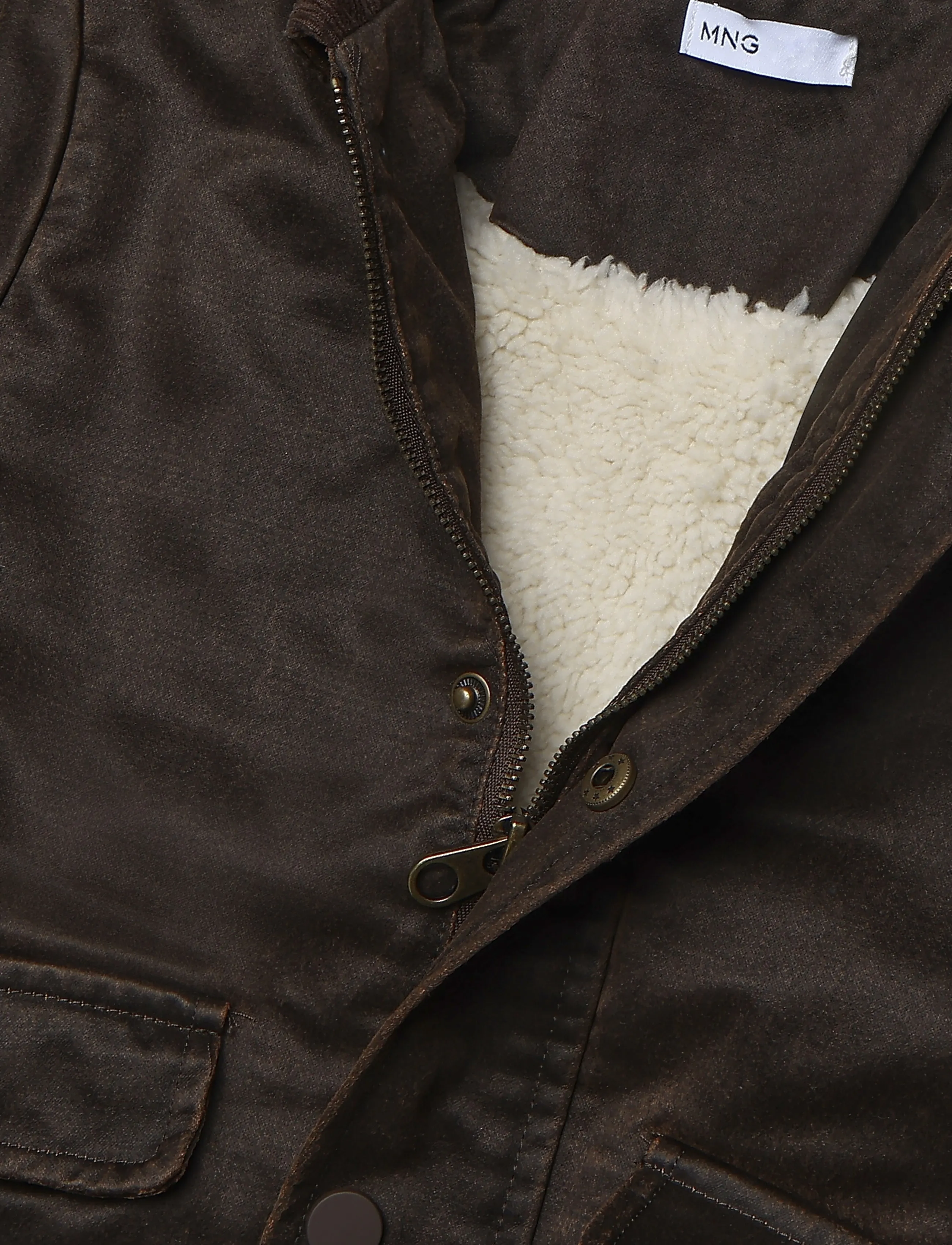 Mango - Waxed jacket - dunjakker - brown - 2