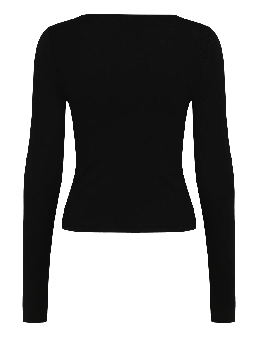Mango - Fitted boat neck jumper - striktrøjer - black - 2