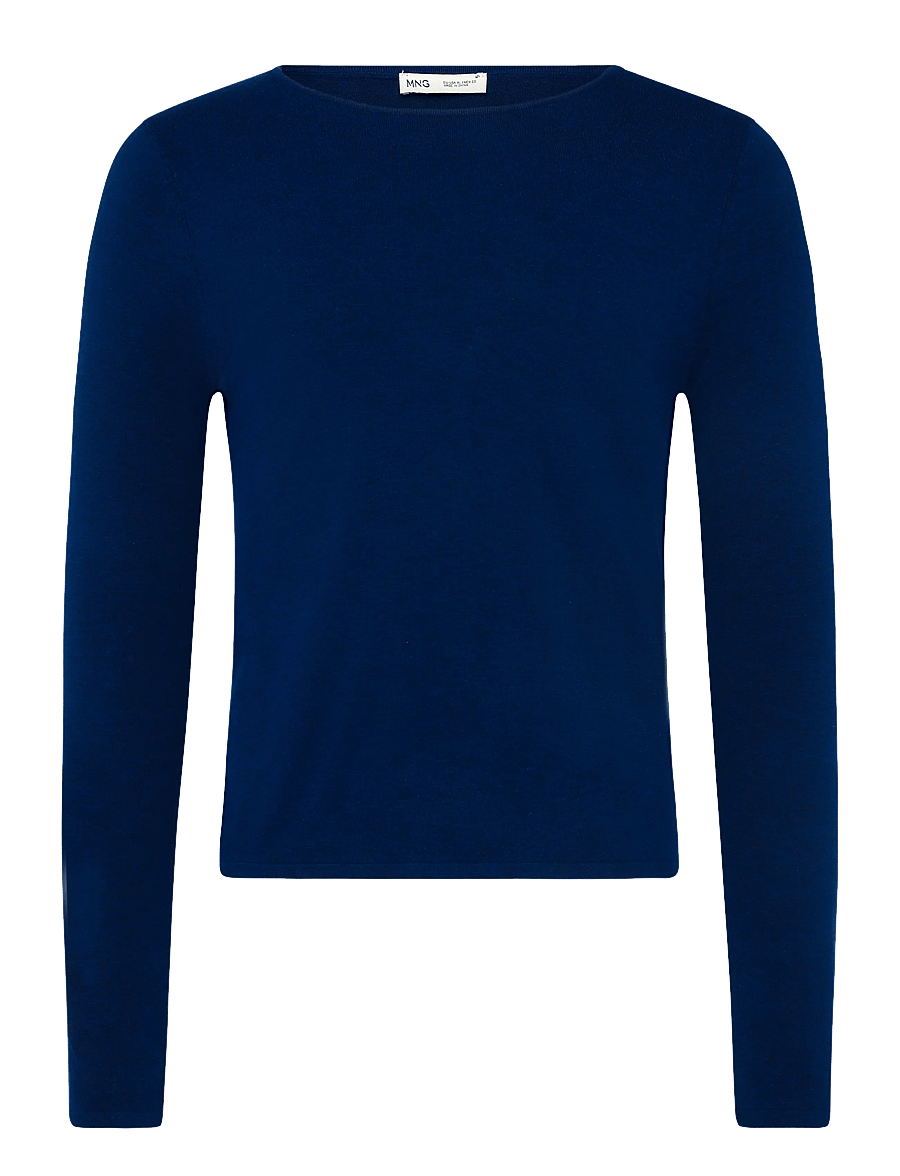 Mango - Fitted boat neck jumper - striktrøjer - bright blue - 1