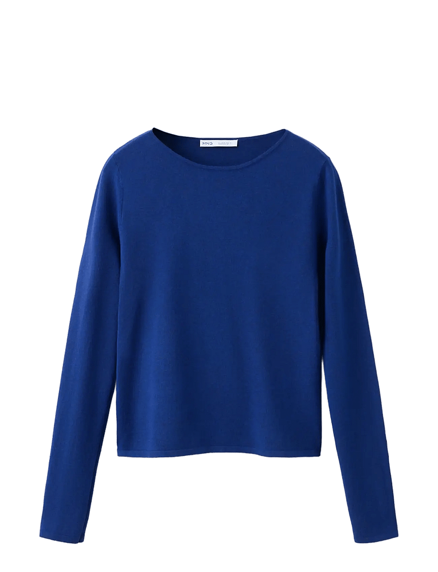 Mango - Fitted boat neck jumper - striktrøjer - bright blue - 0