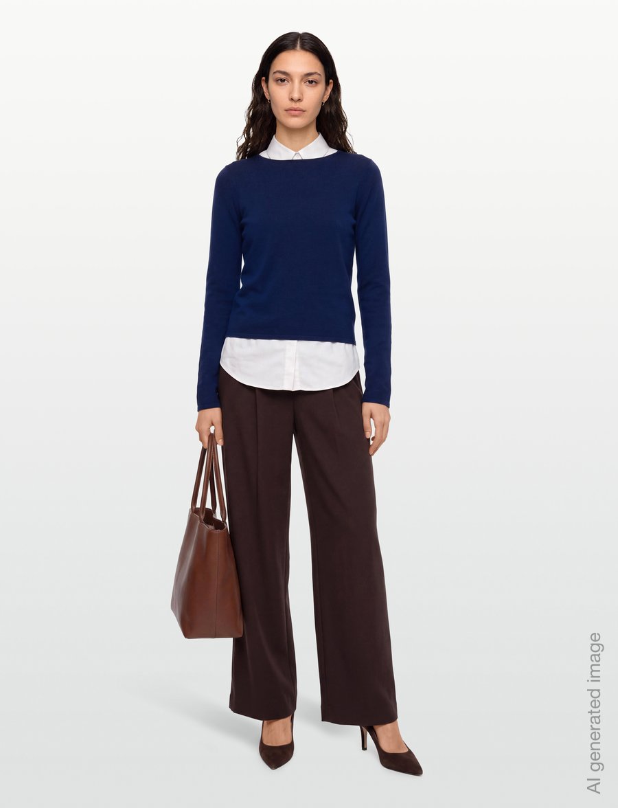 Mango - Fitted boat neck jumper - striktrøjer - bright blue - 0