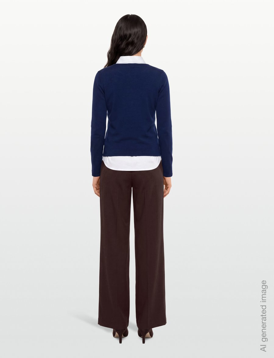 Mango - Fitted boat neck jumper - striktrøjer - bright blue - 4