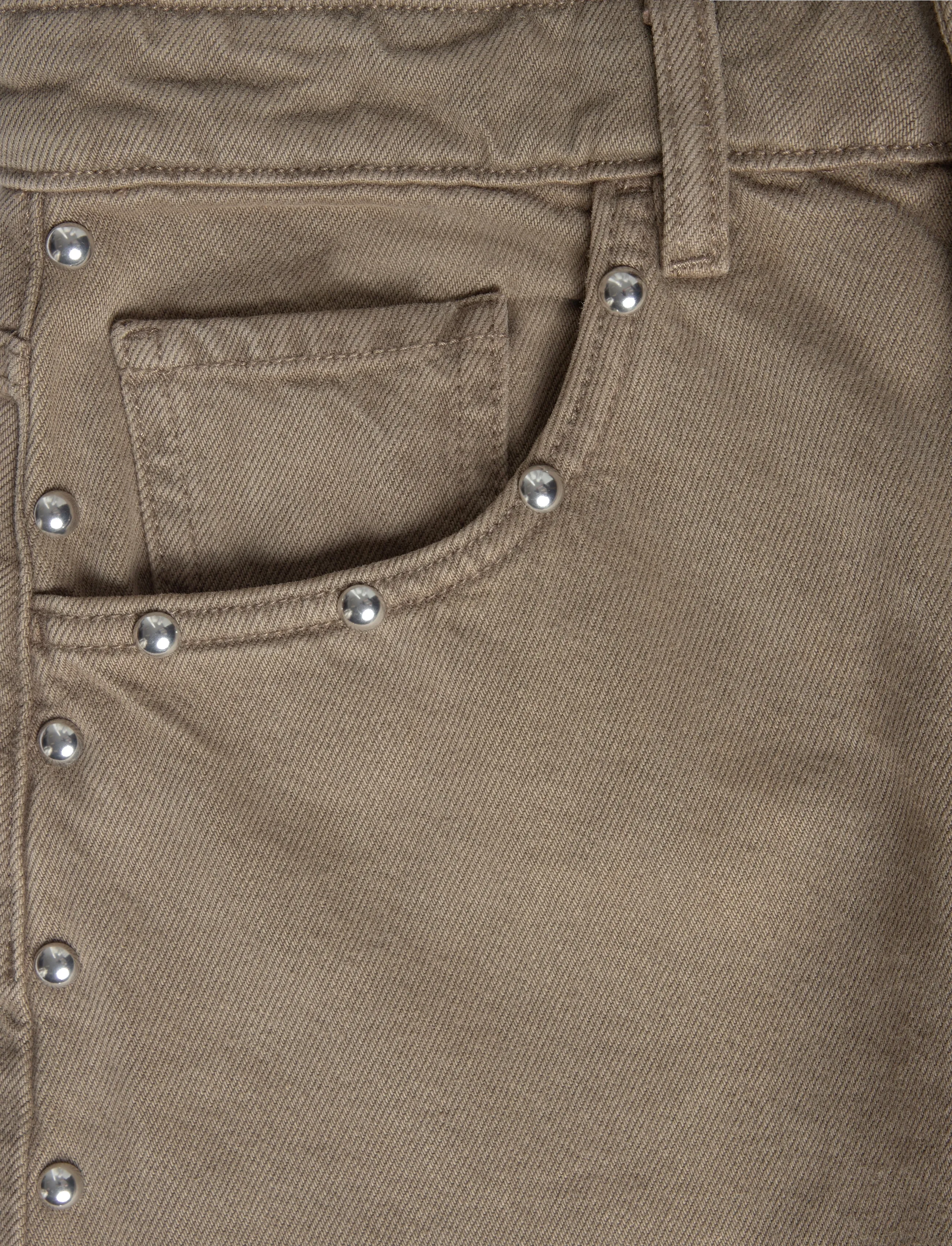 Mango - Balloon jeans with studs - barrel jeans - beige - khaki - 2