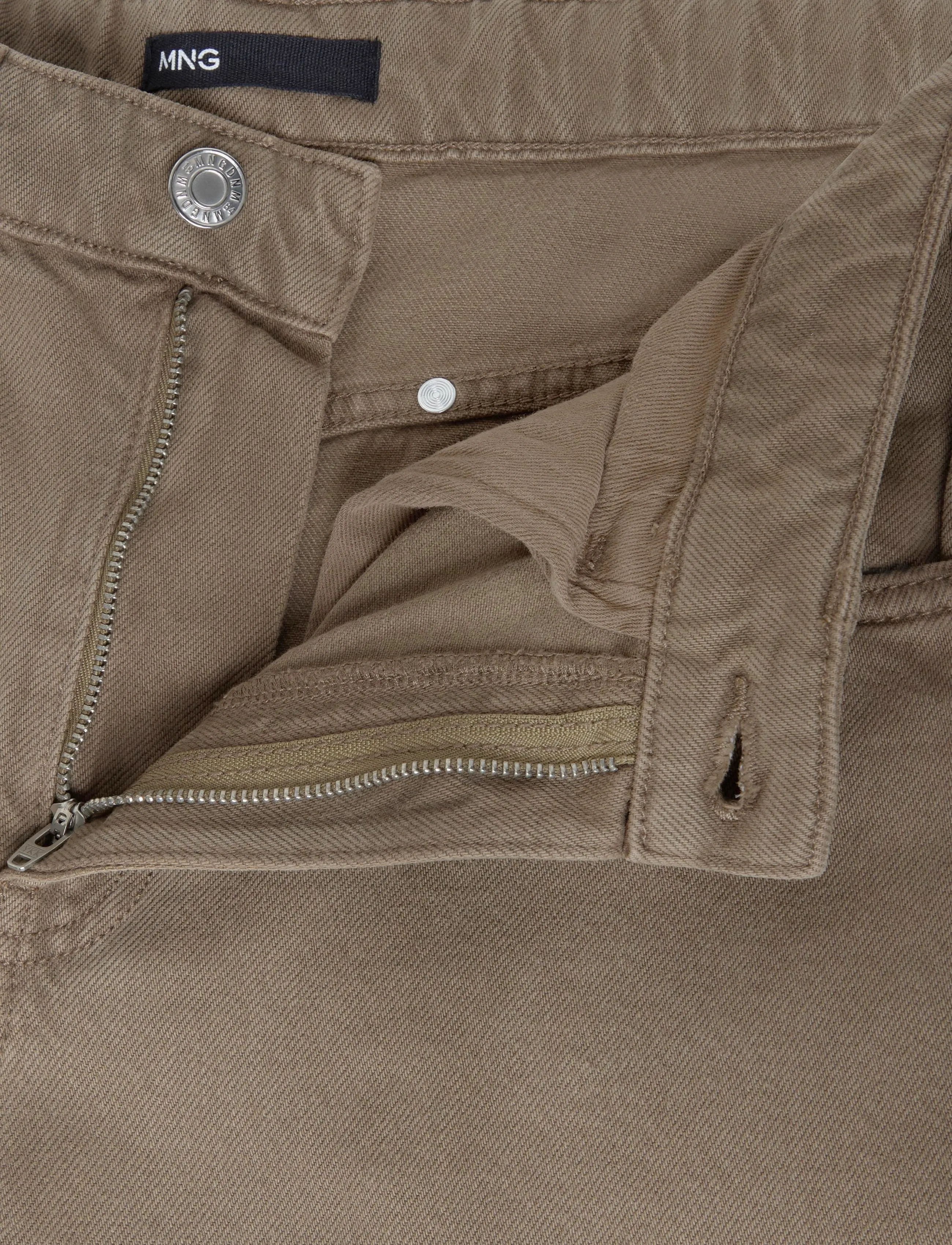 Mango - Balloon jeans with studs - barrel jeans - beige - khaki - 3