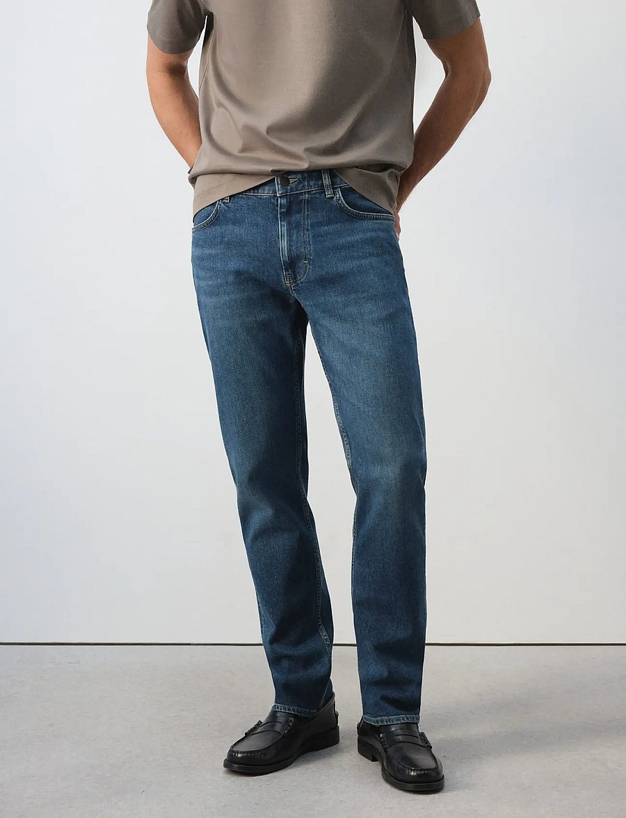 Mango - Slim fit Ultra Soft Touch Patrick jeans - slim jeans - open blue - 0