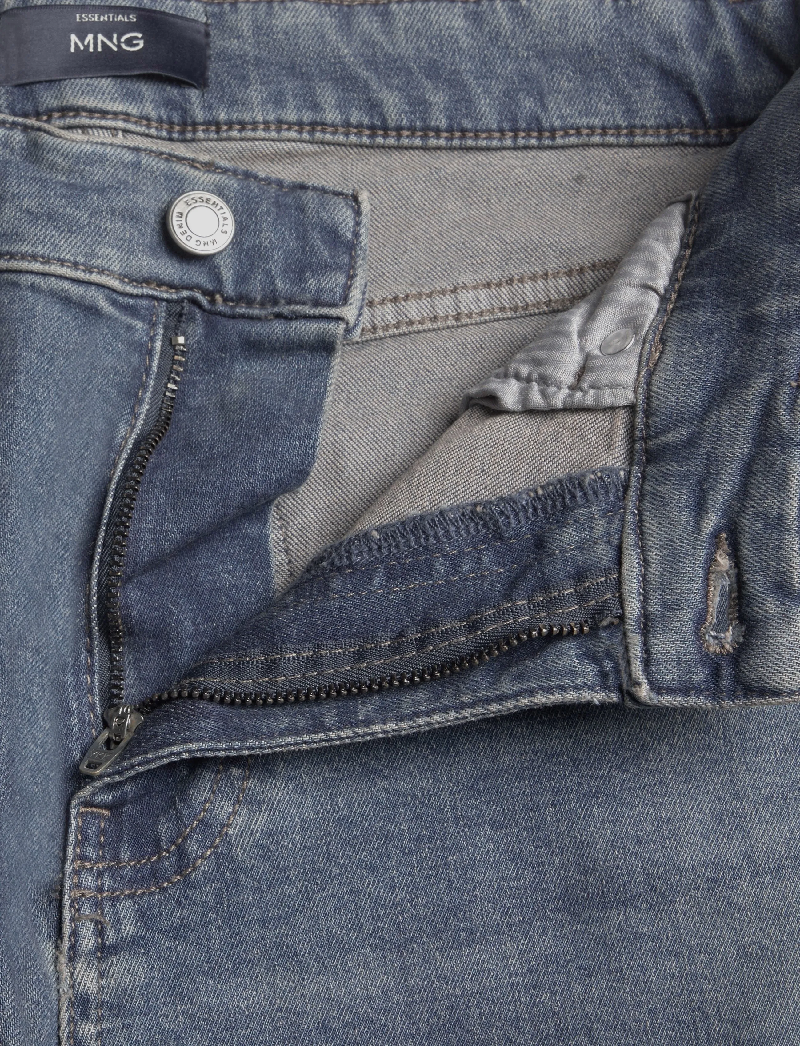 Mango - Slim fit Ultra Soft Touch Patrick jeans - bukser & jeans - open blue - 5