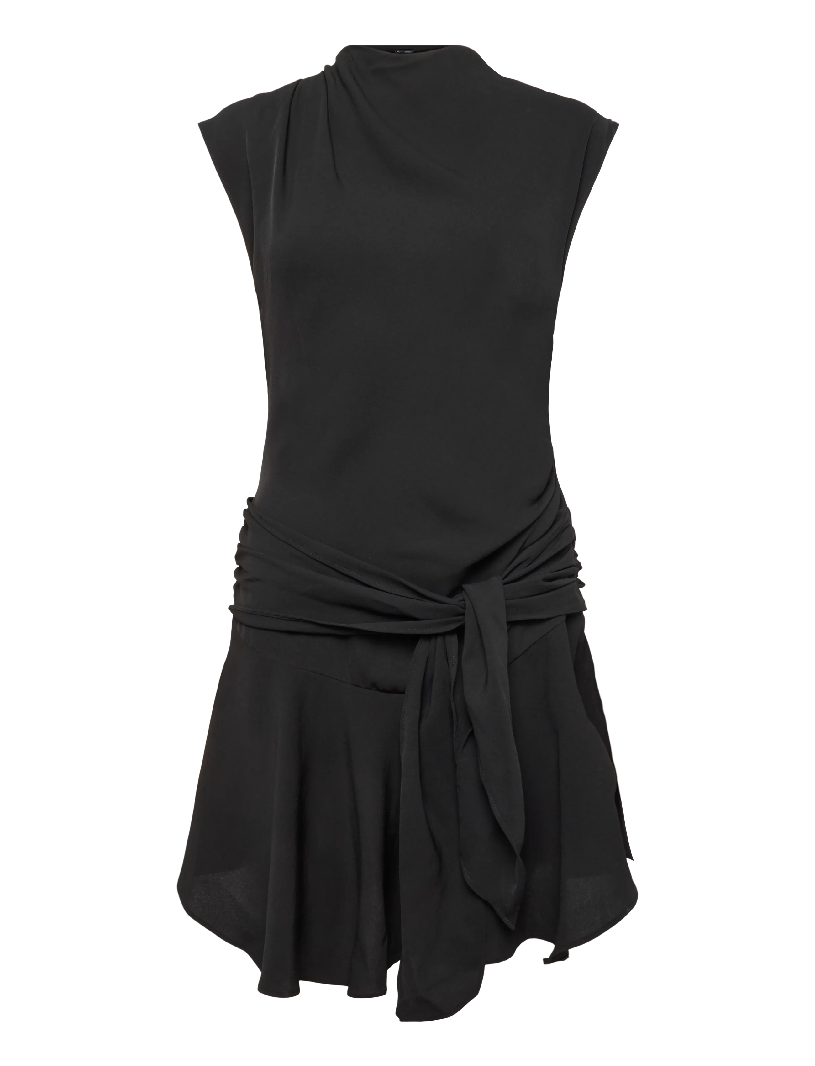 Mango Ruched bow dress - Festklänningar - BLACK / black