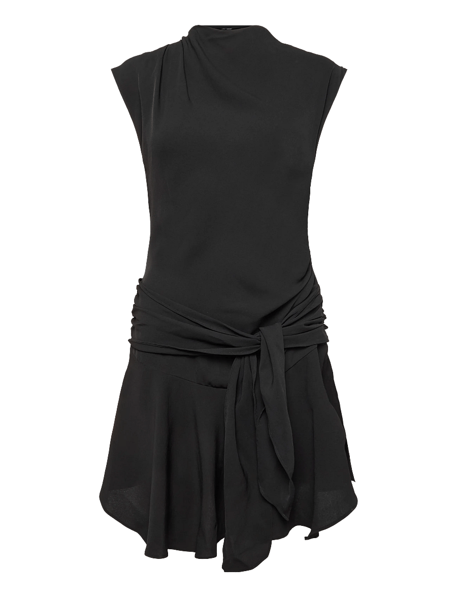 Mango - Ruched bow dress - cocktailklänningar - black - 0