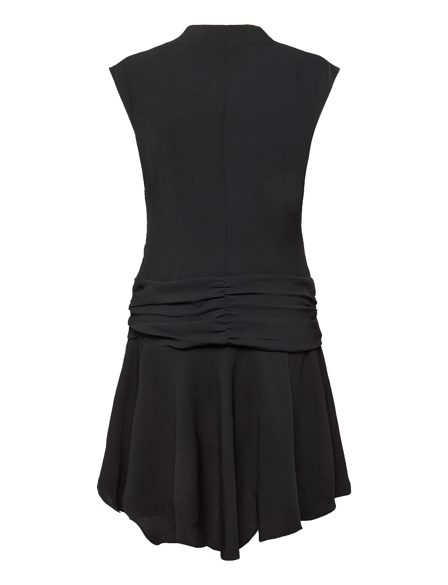 Mango - Ruched bow dress - cocktailklänningar - black - 1