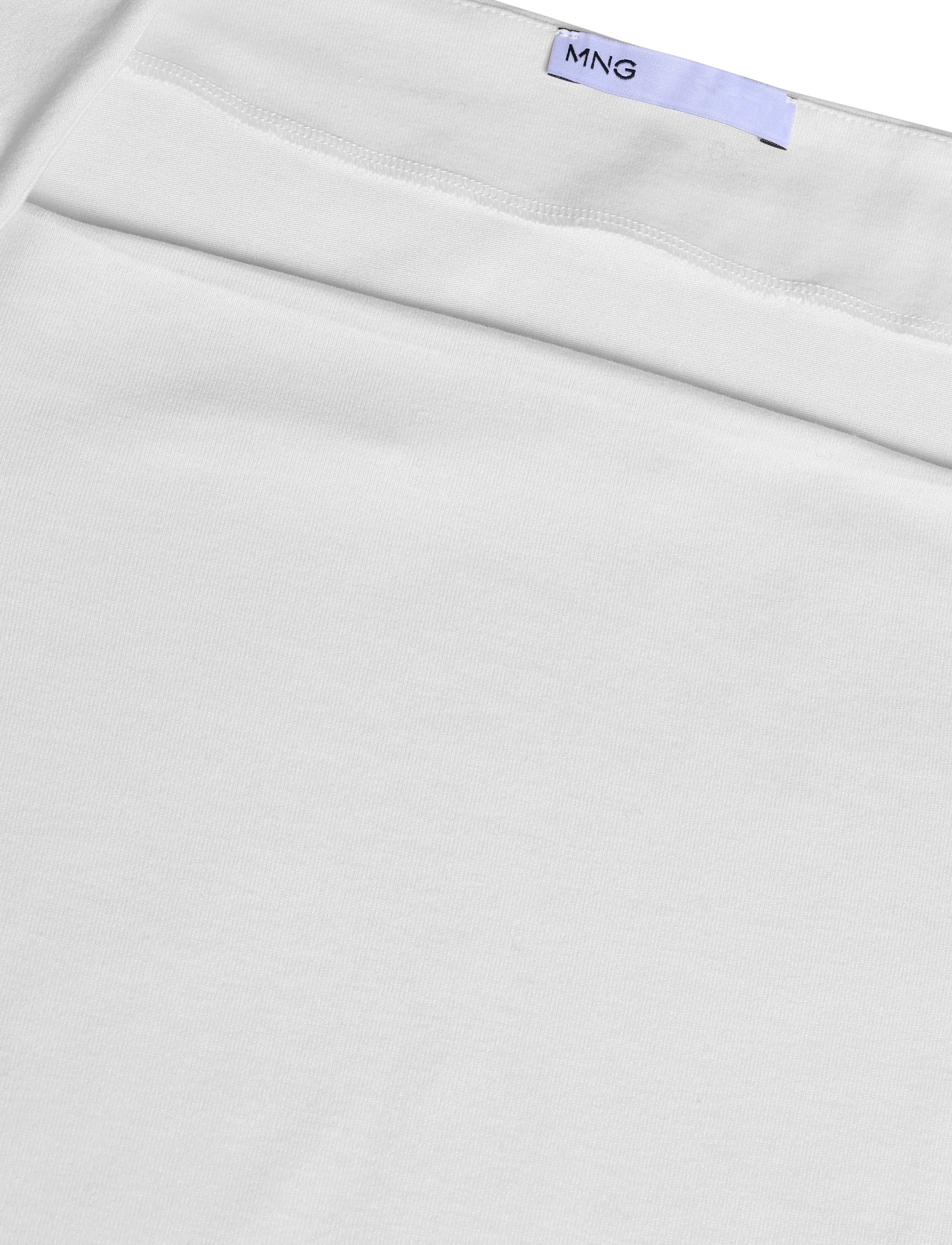 Mango - Boat-neck fitted t-shirt - striktrøjer - natural white - 2