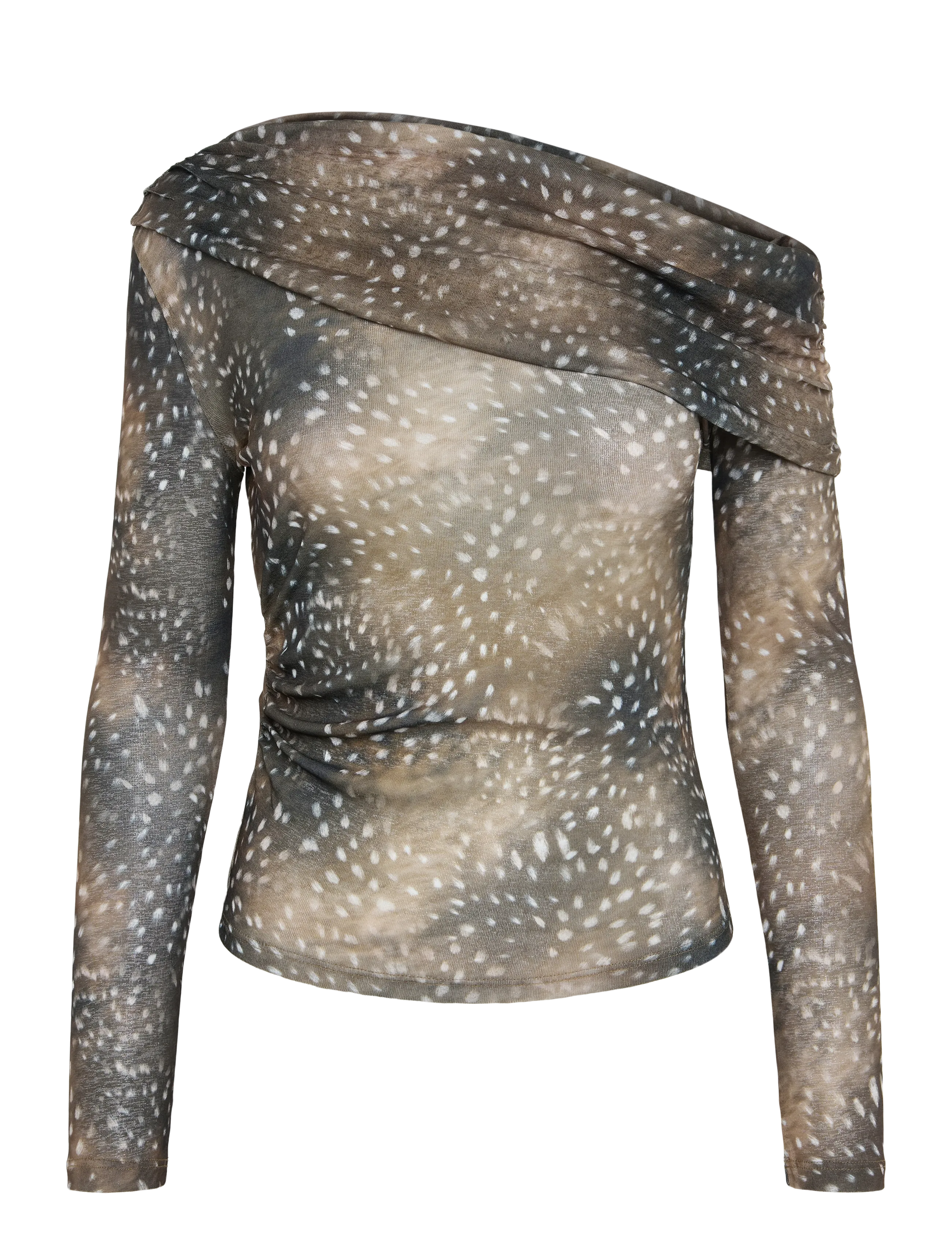 Mango Asymmetric Bambi T-shirt - Langærmede bluser - BROWN / brown