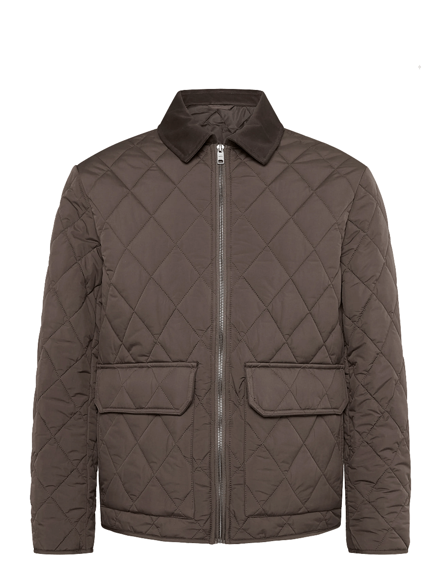 Mango - Quilted water repellent jacket - höstjackor - brown - 1