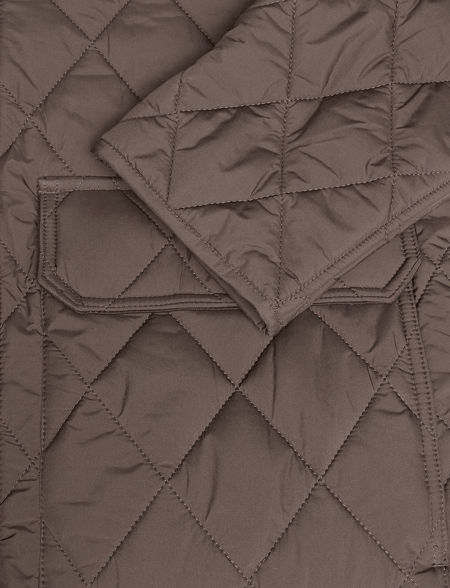 Mango - Quilted water repellent jacket - höstjackor - brown - 5