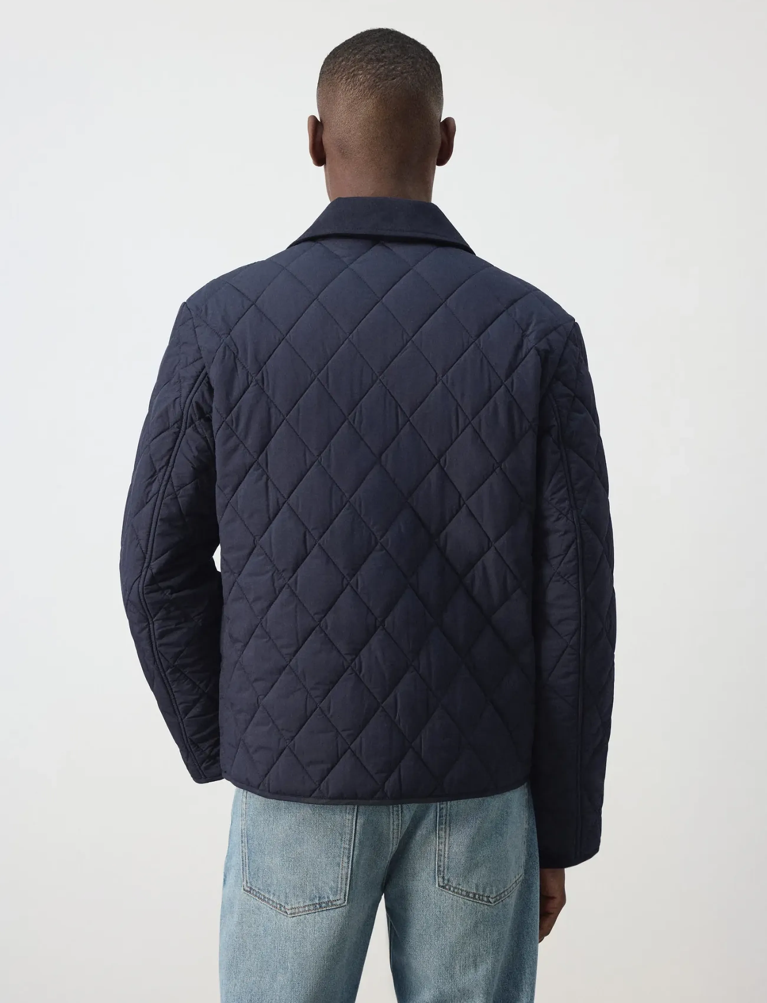 Mango - Quilted water repellent jacket - höstjackor - dark blue - 3