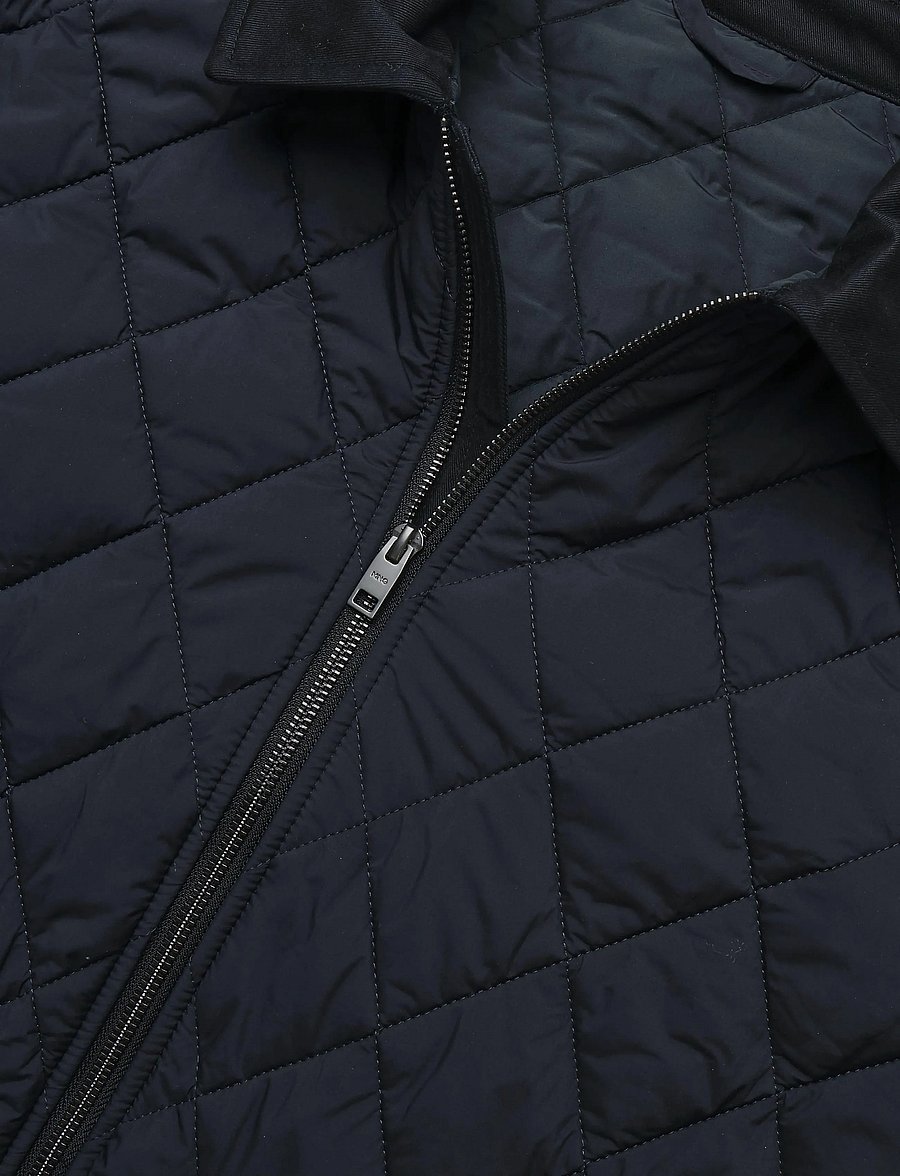 Mango - Quilted water repellent jacket - höstjackor - dark blue - 4