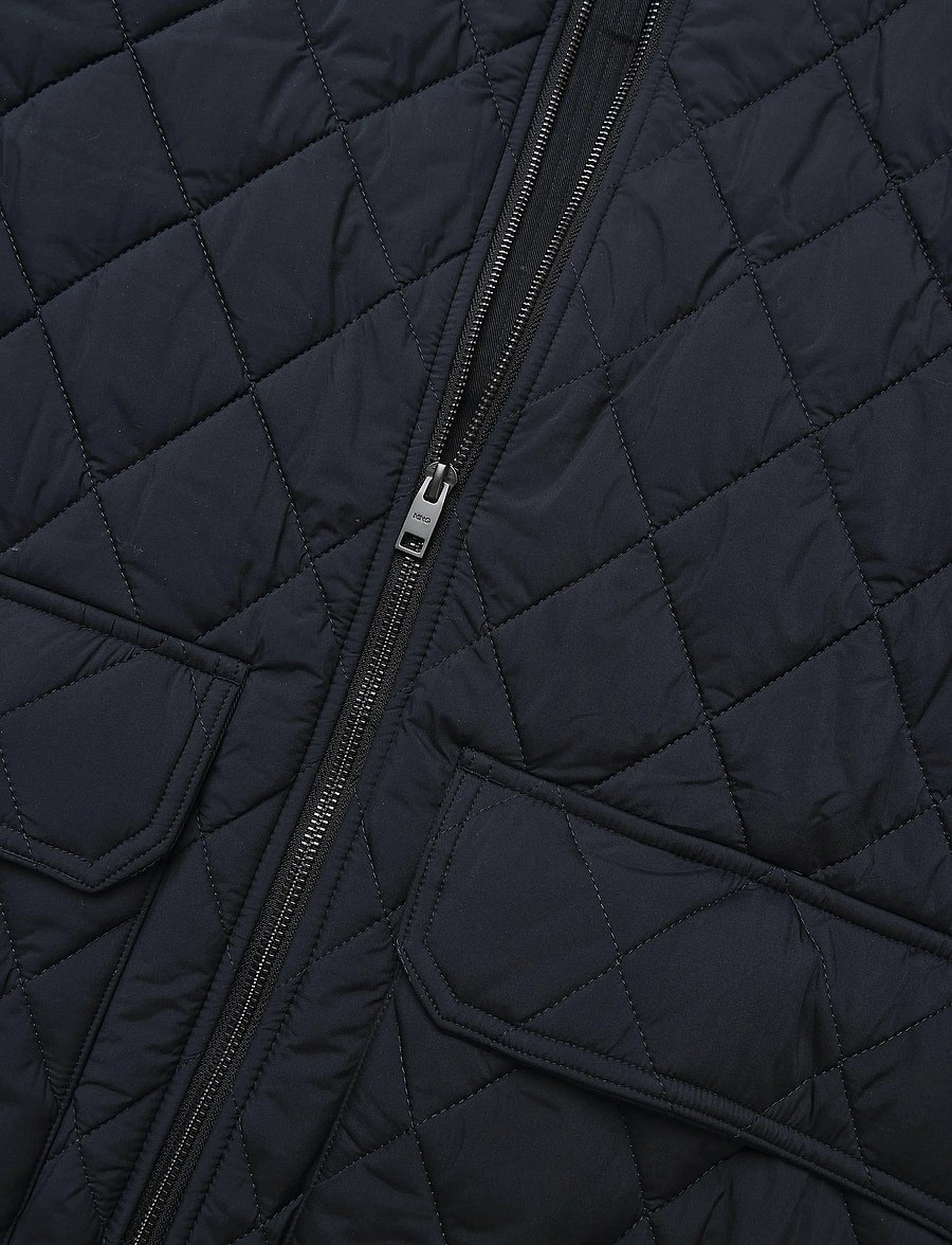 Mango - Quilted water repellent jacket - höstjackor - dark blue - 5