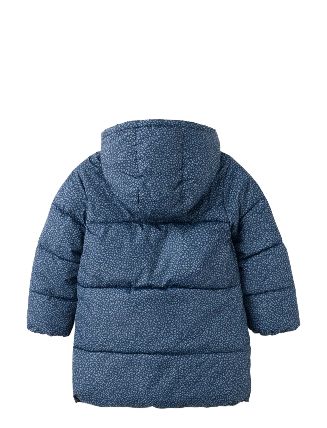 Mango - Quilted floral anorak - dark blue - 1