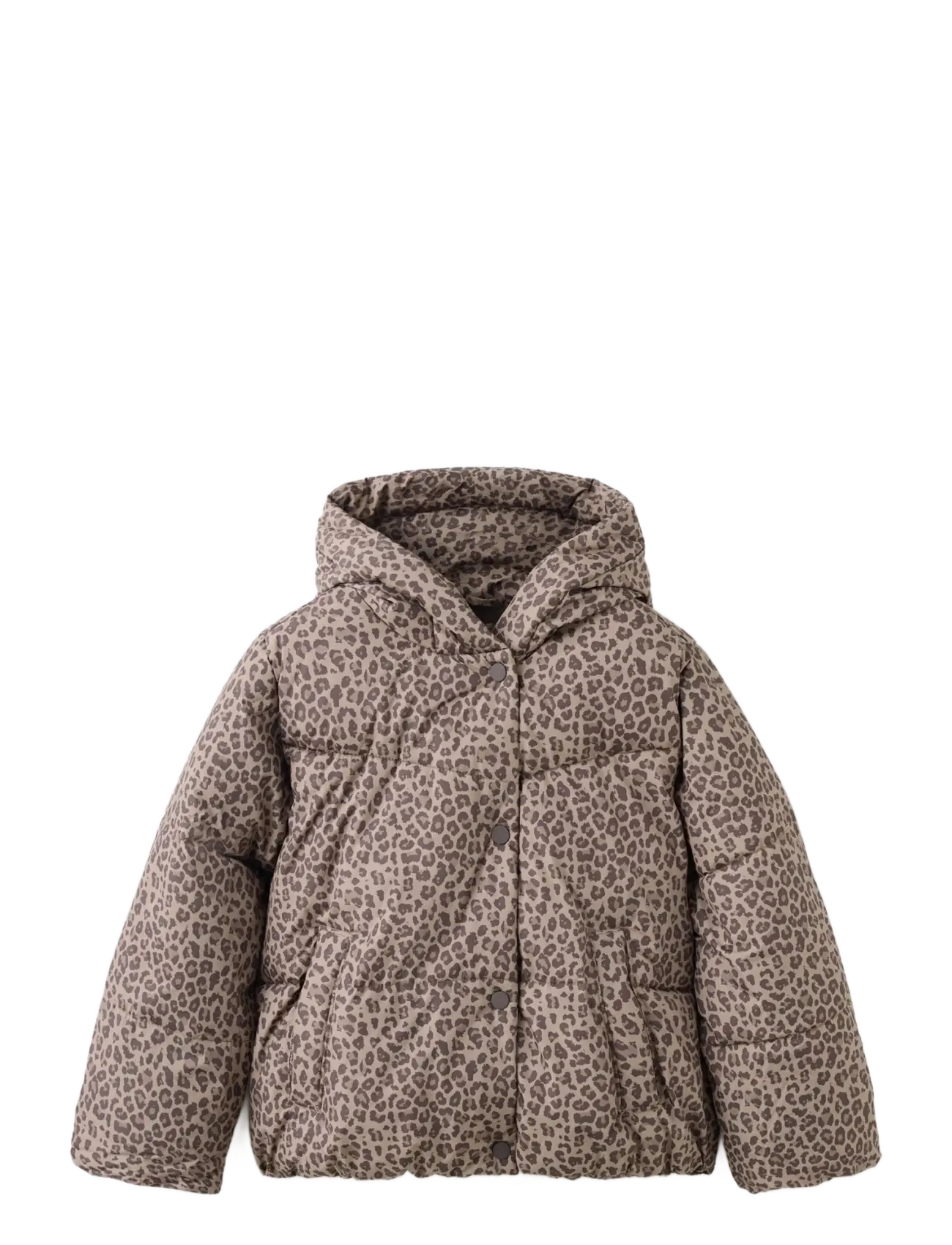 Mango Leopard print padded anorak - Vinterjackor - BROWN / brown