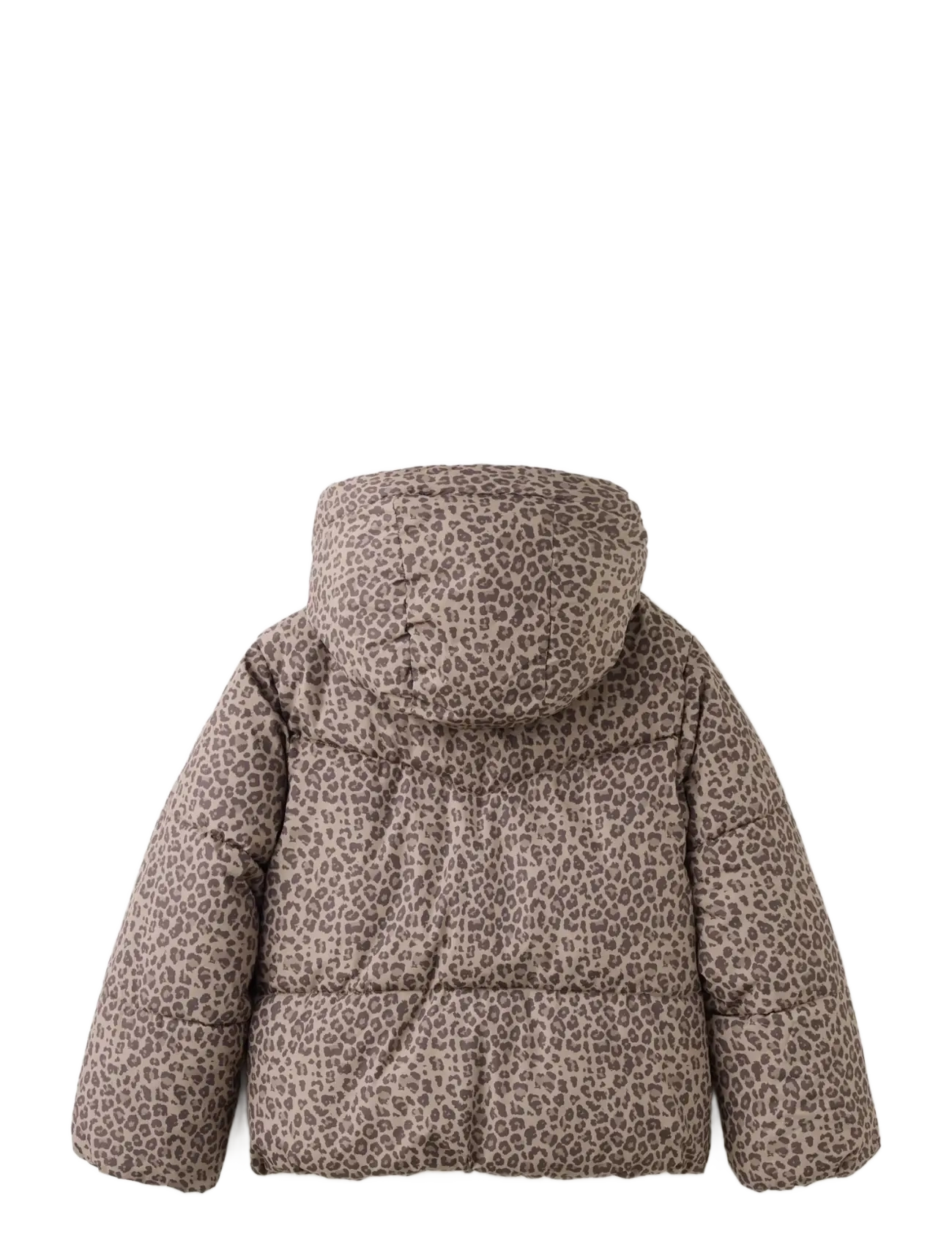 Mango - Leopard print padded anorak - brown - 1