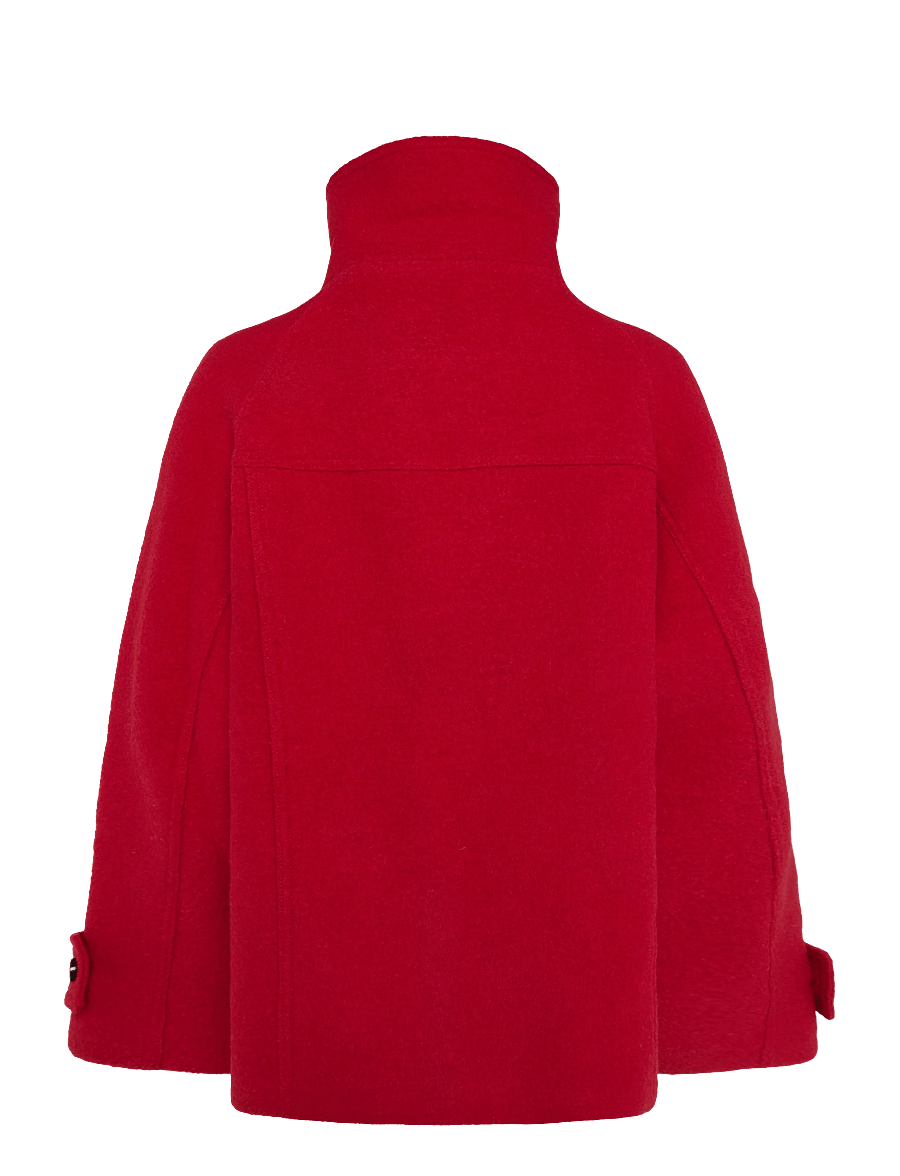 Mango - 100% wool funnel-neck coat - vinterjakker - red - 2